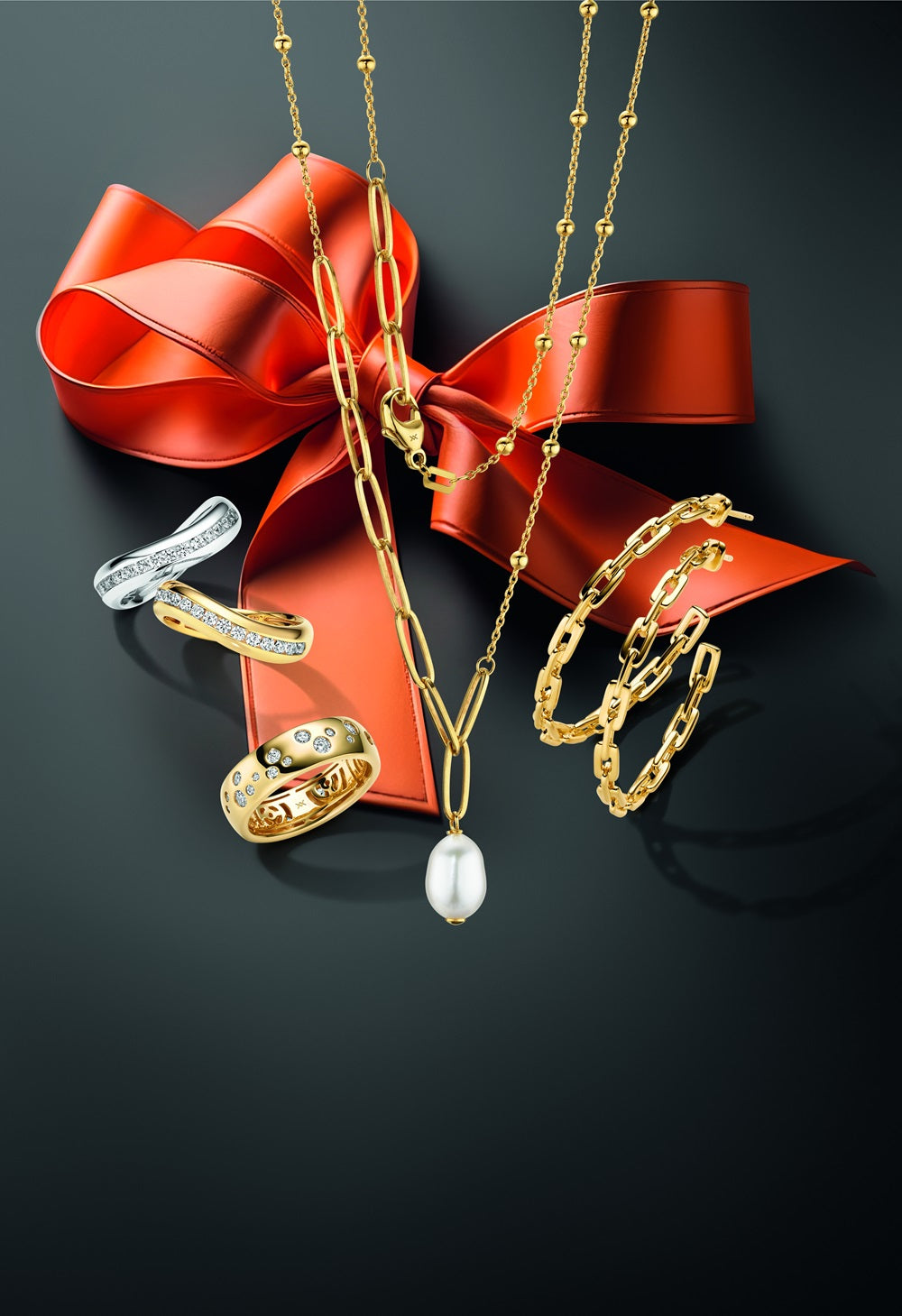 WILHELM MÜLLER - Creolen in Silber vergoldet - Juwelier Donkel