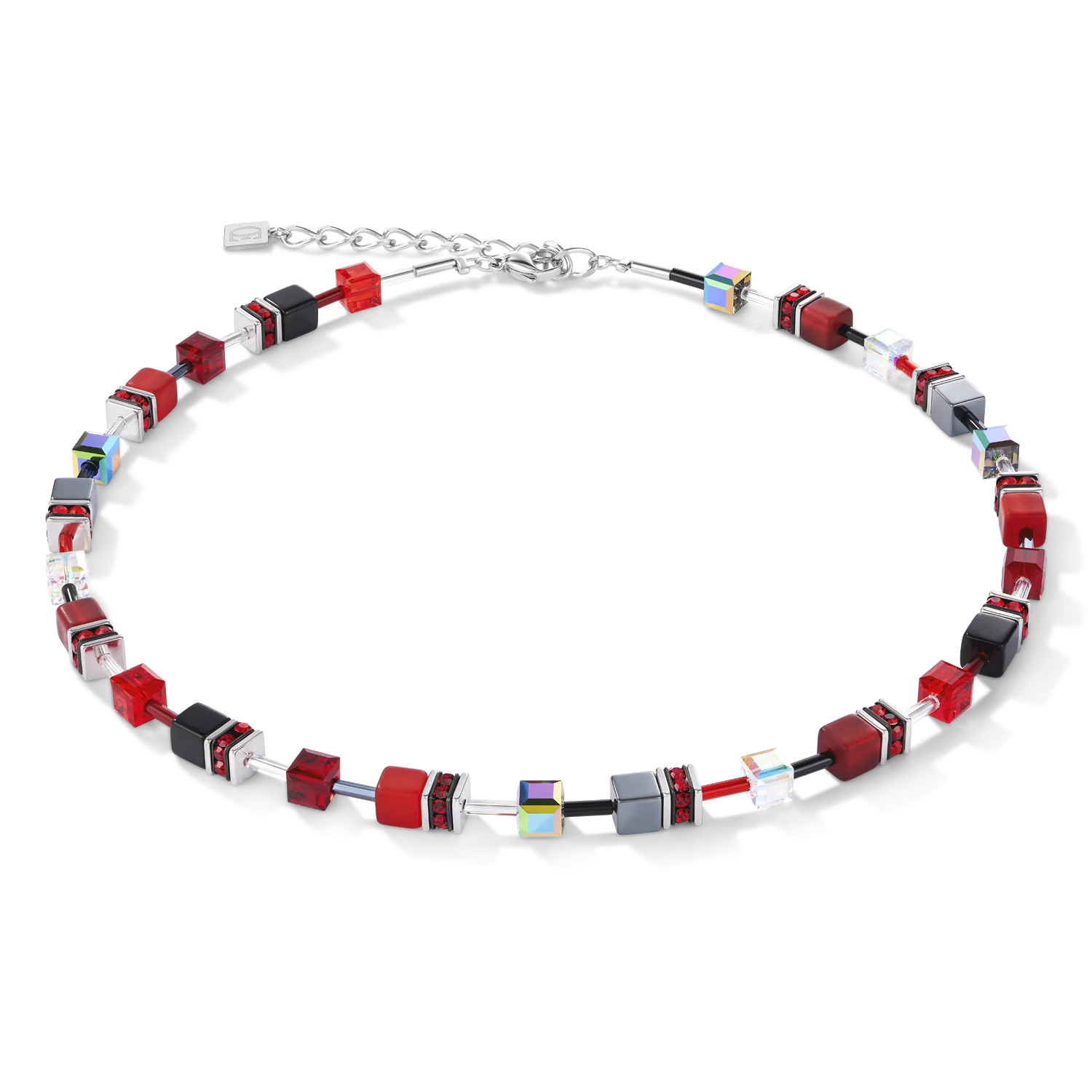 COEUR DE LION - GeoCUBE® Halskette rot-hämatit