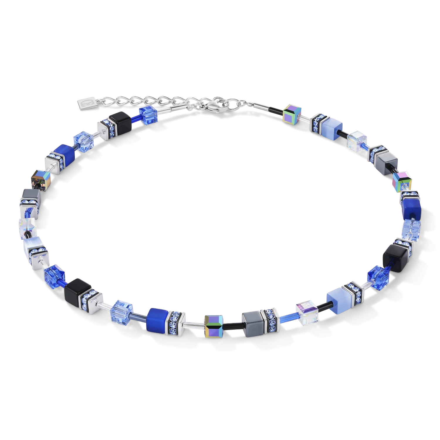 COEUR DE LION - GeoCUBE® Halskette kobaltblau