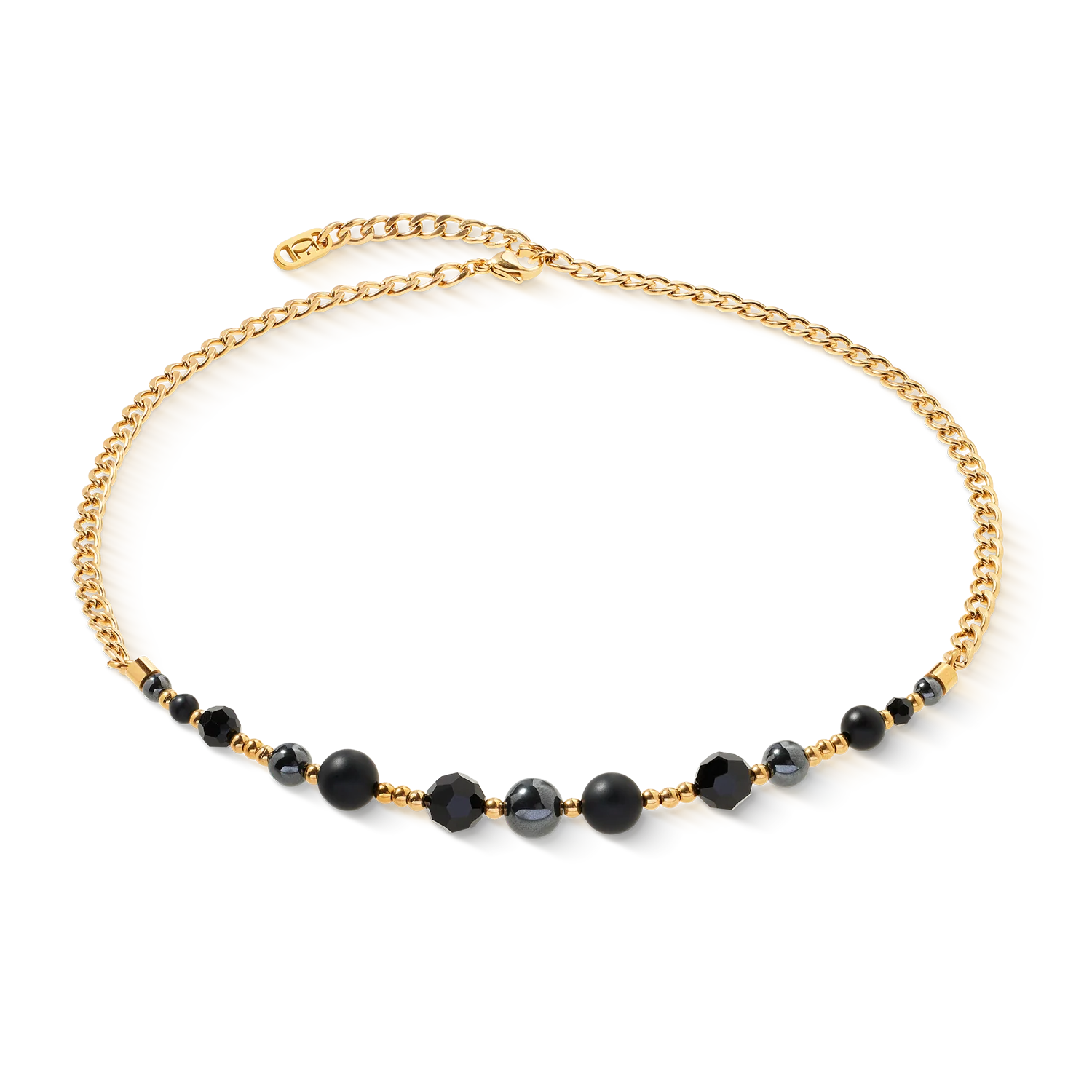 COEUR DE LION - Halskette Pure Spheres gold-schwarz