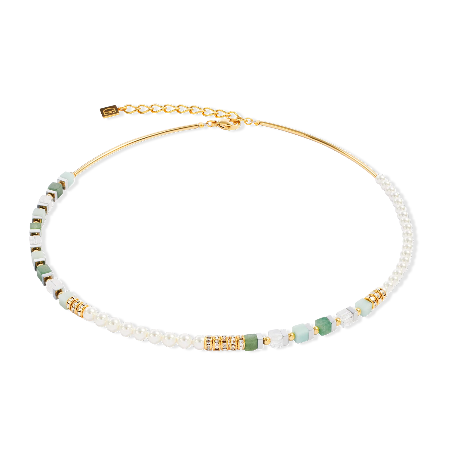 COEUR DE LION - Precious Fusion Offset Halskette gold-grün