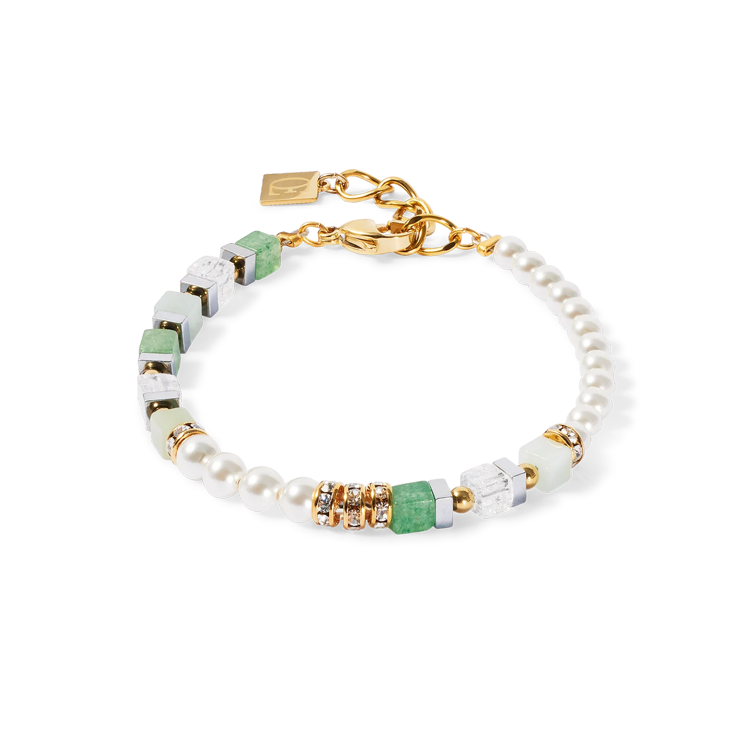 COEUR DE LION - Precious Fusion Offset Armband gold-grün