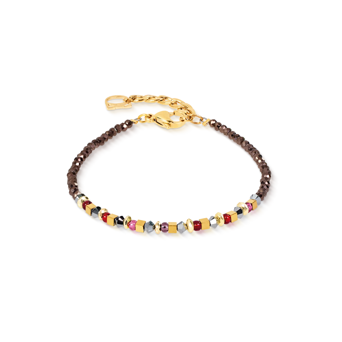 Armband Golden Whisper braun-rot