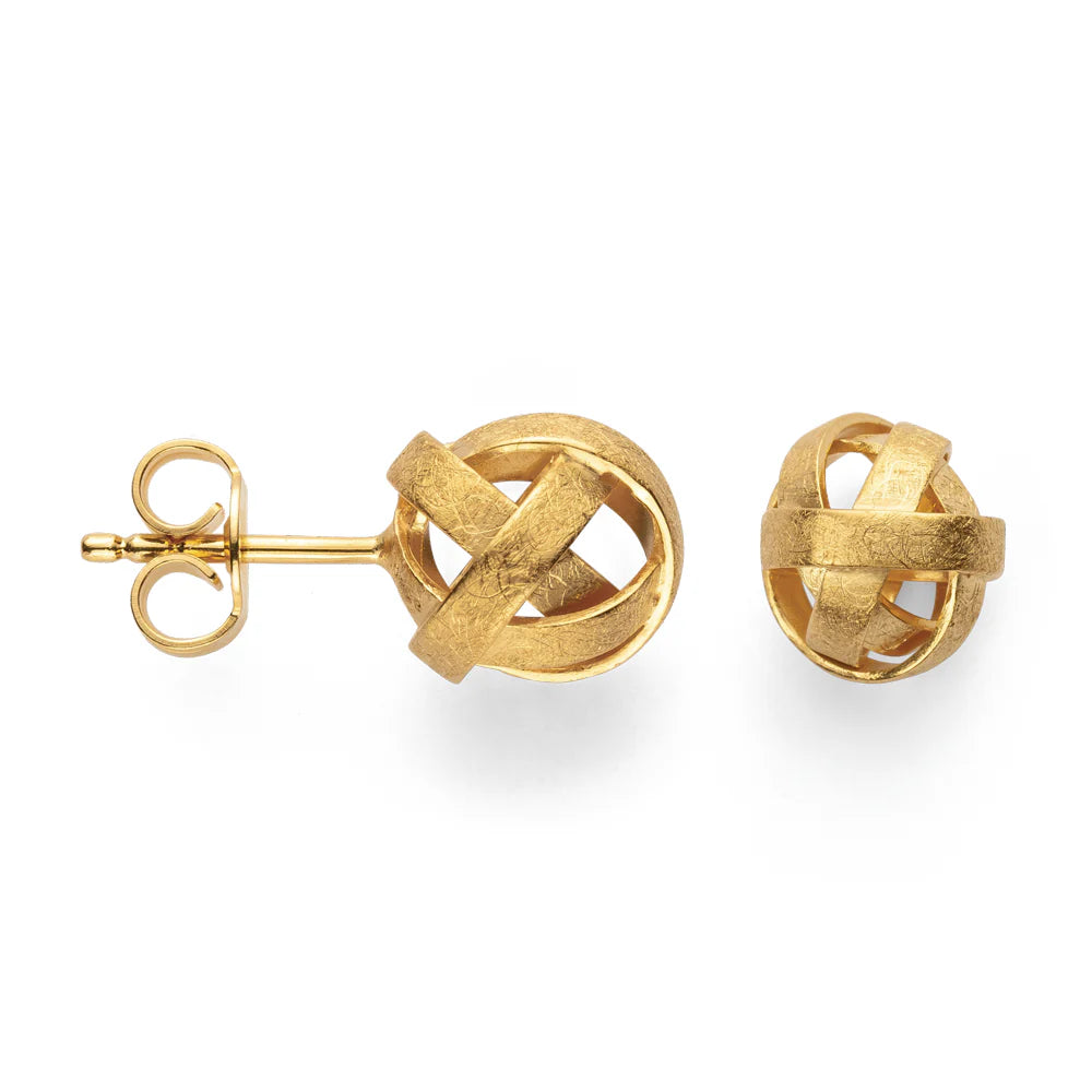BASTIAN INVERUN - Ohrstecker Golden Knot - Juwelier Donkel