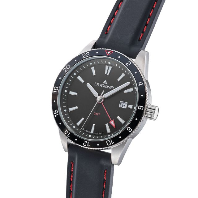 DUGENA - GMT Schwarz Silikonband - Juwelier Donkel