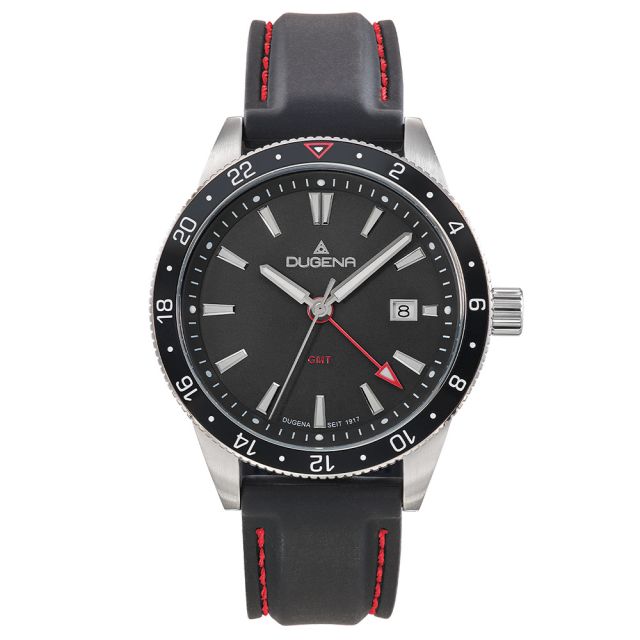 DUGENA - GMT Schwarz Silikonband - Juwelier Donkel