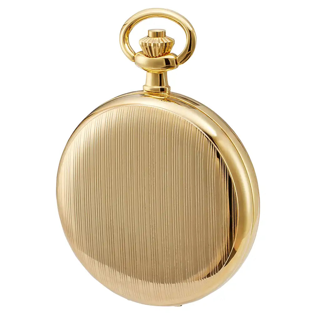DUGENA - Savonette Taschenuhr Gold Weiß
