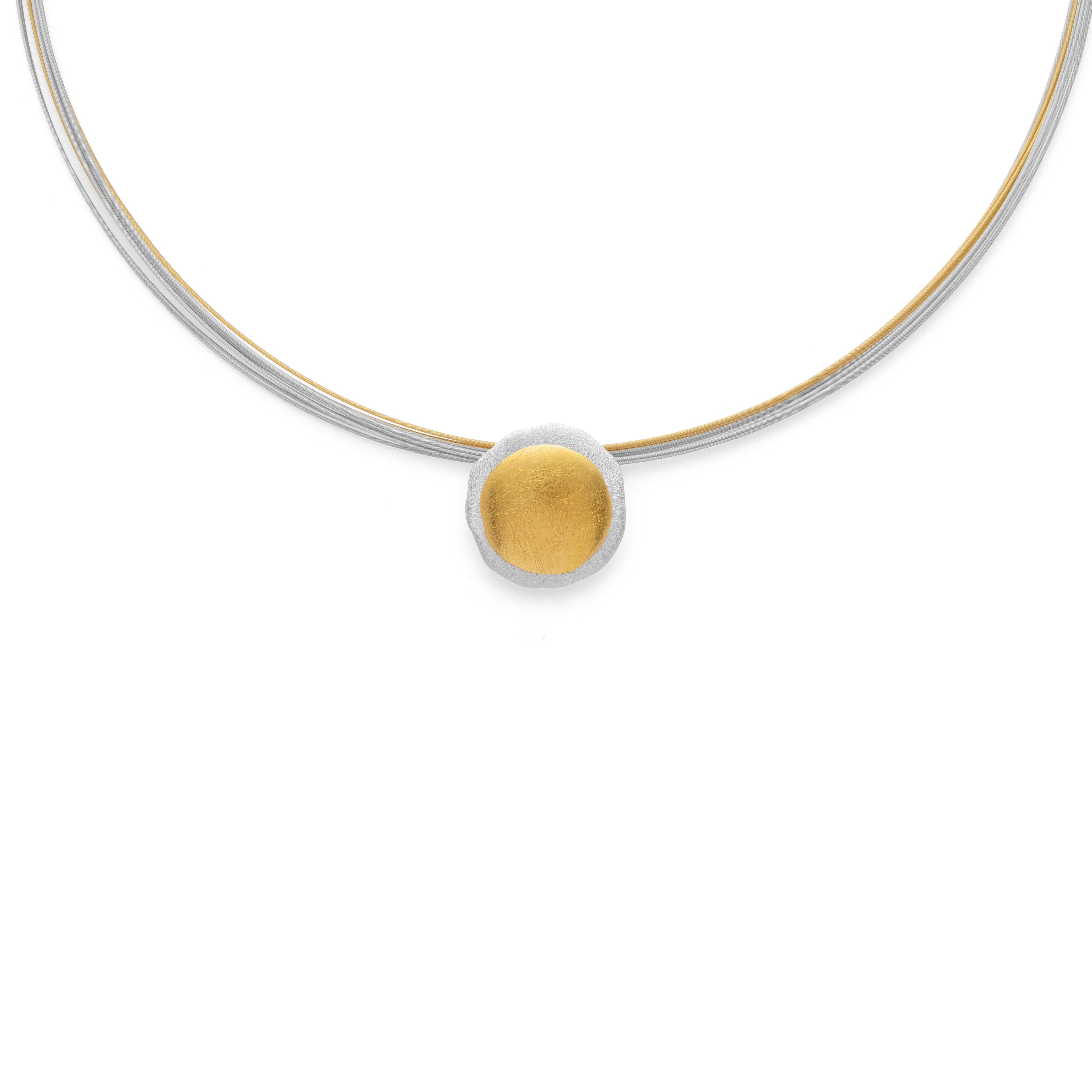 BASTIAN INVERUN - Anhänger Bicolor Statement in Silber teilweise vergoldet - Juwelier Donkel