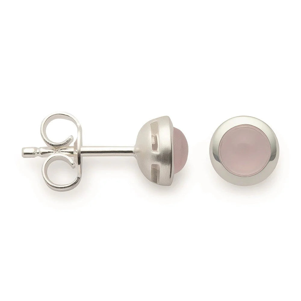 BASTIAN INVERUN - Ohrstecker Rose Glow Silber