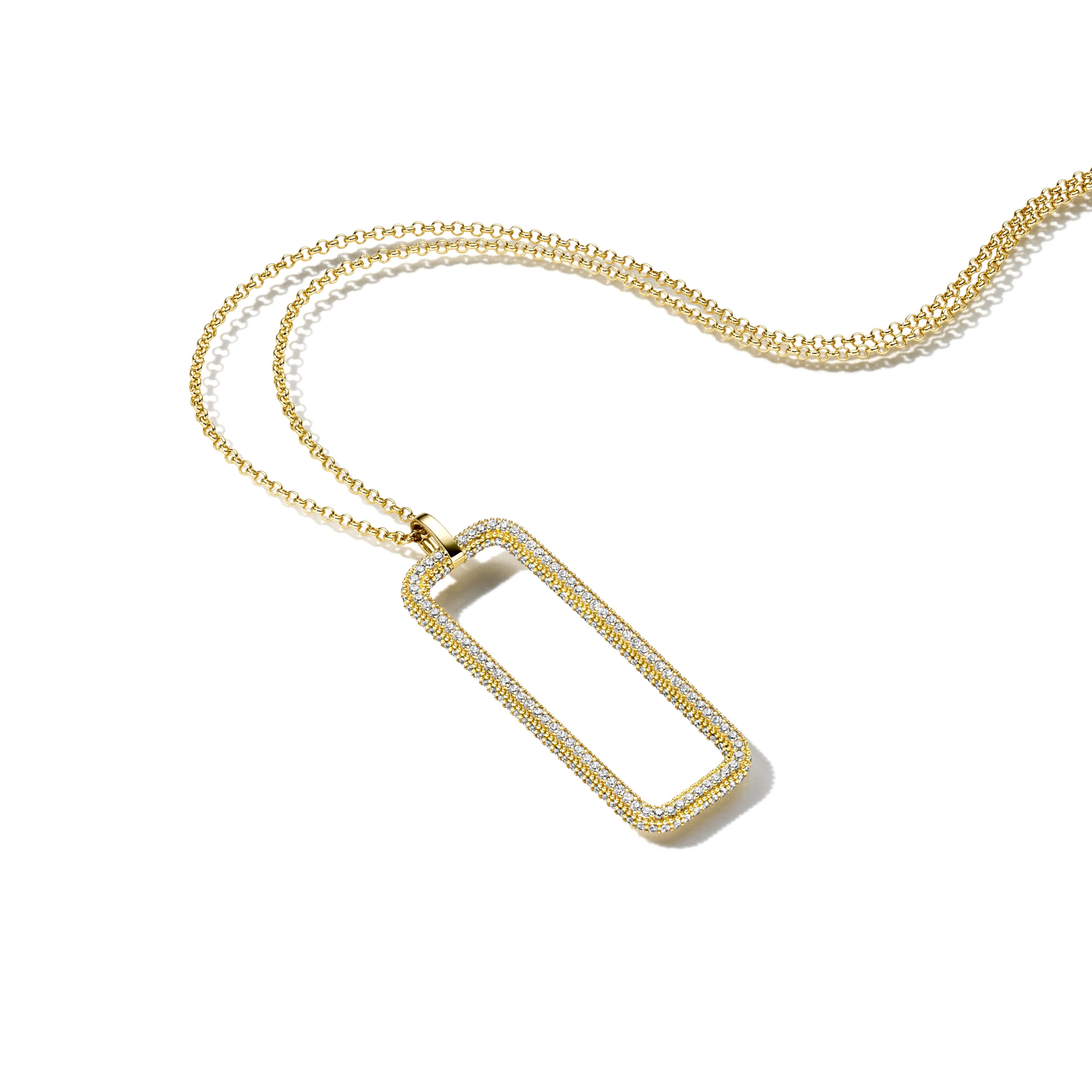 WILHELM MÜLLER - Halskette in Silber vergoldet mit Zirkonia - Juwelier Donkel