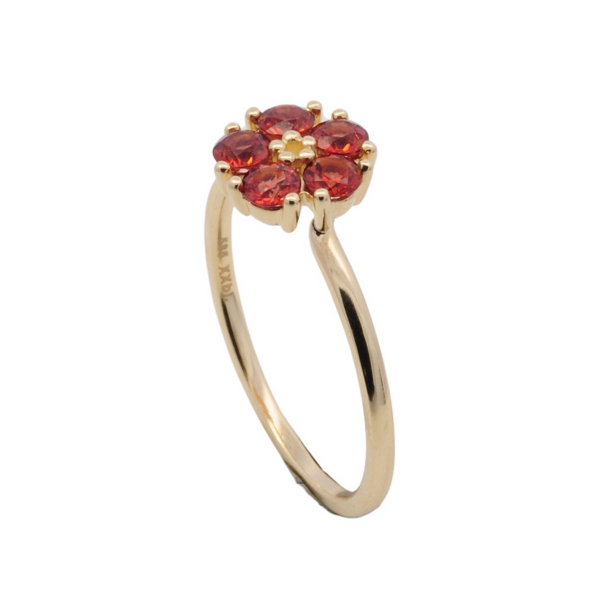 WILHELM MÜLLER - Ring Granat Blume
