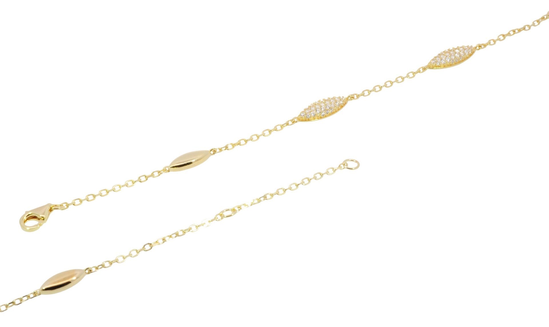 WILHELM MÜLLER - Kollier mit funkelnden ELementen in Marquise-Form