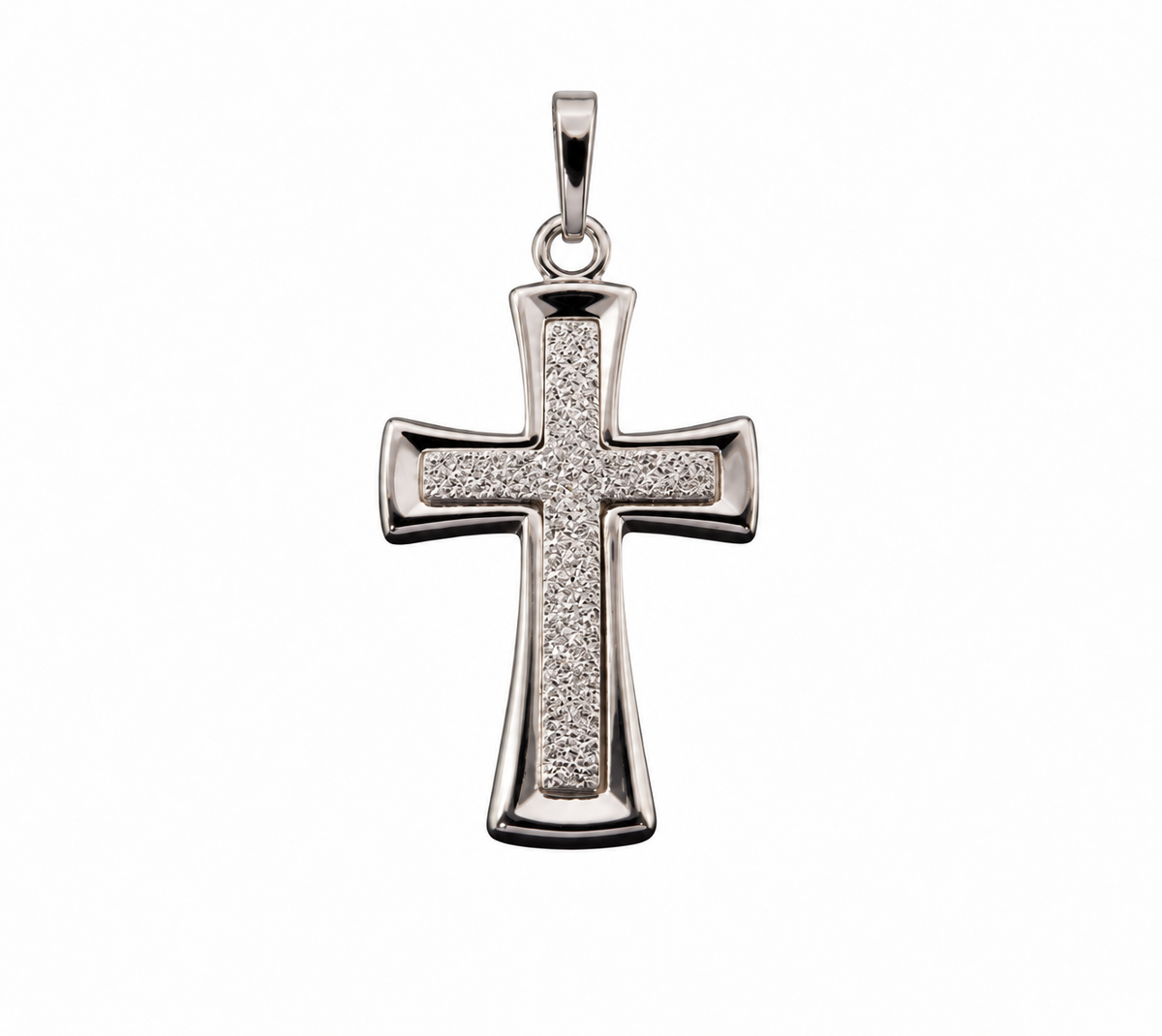 WILHELM MÜLLER - Kreuzanhänger Diamantiert 20mm x 12mm