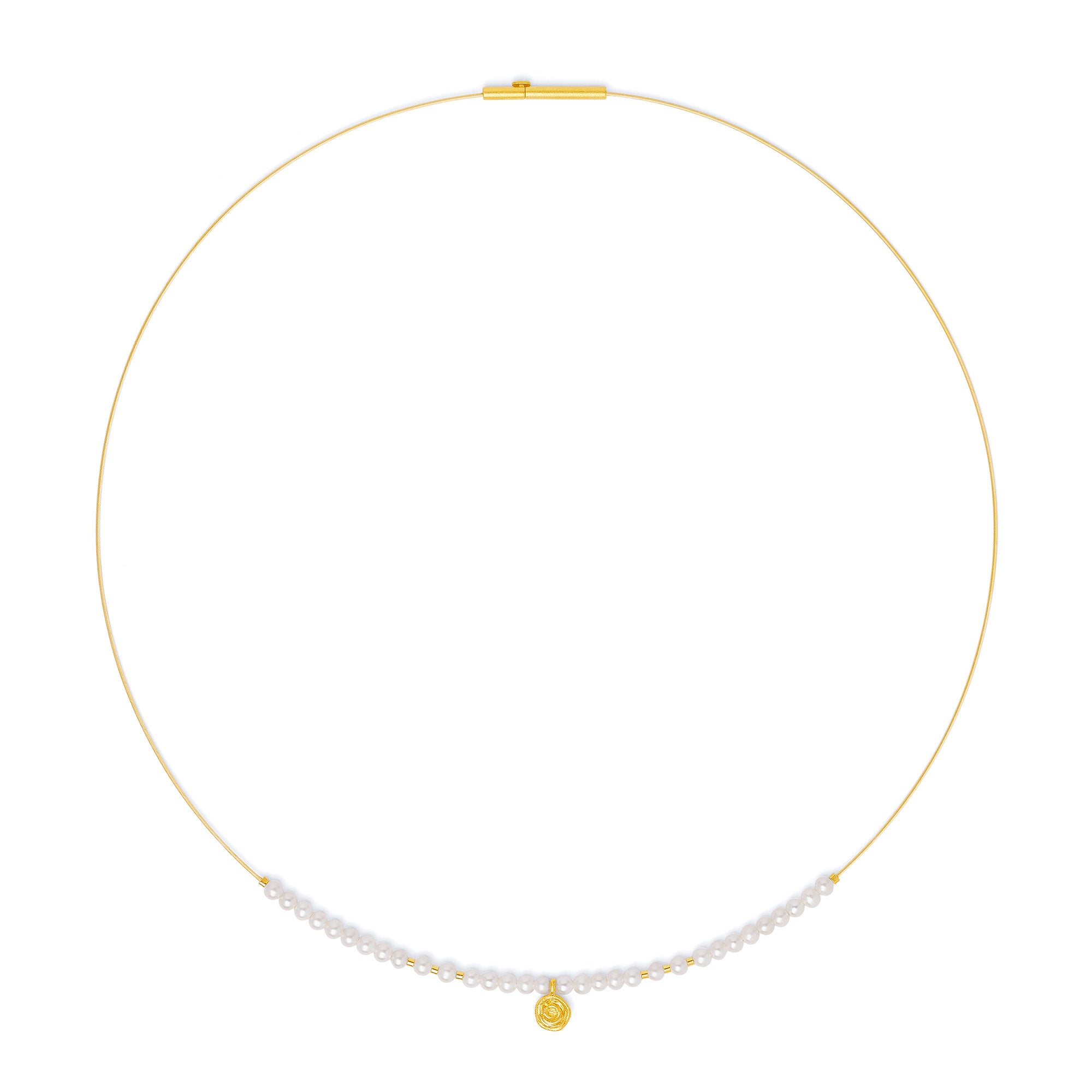 BERND WOLF - Halskette Rosali in Silber vergoldet mit Süßwasserperlen - Juwelier Donkel