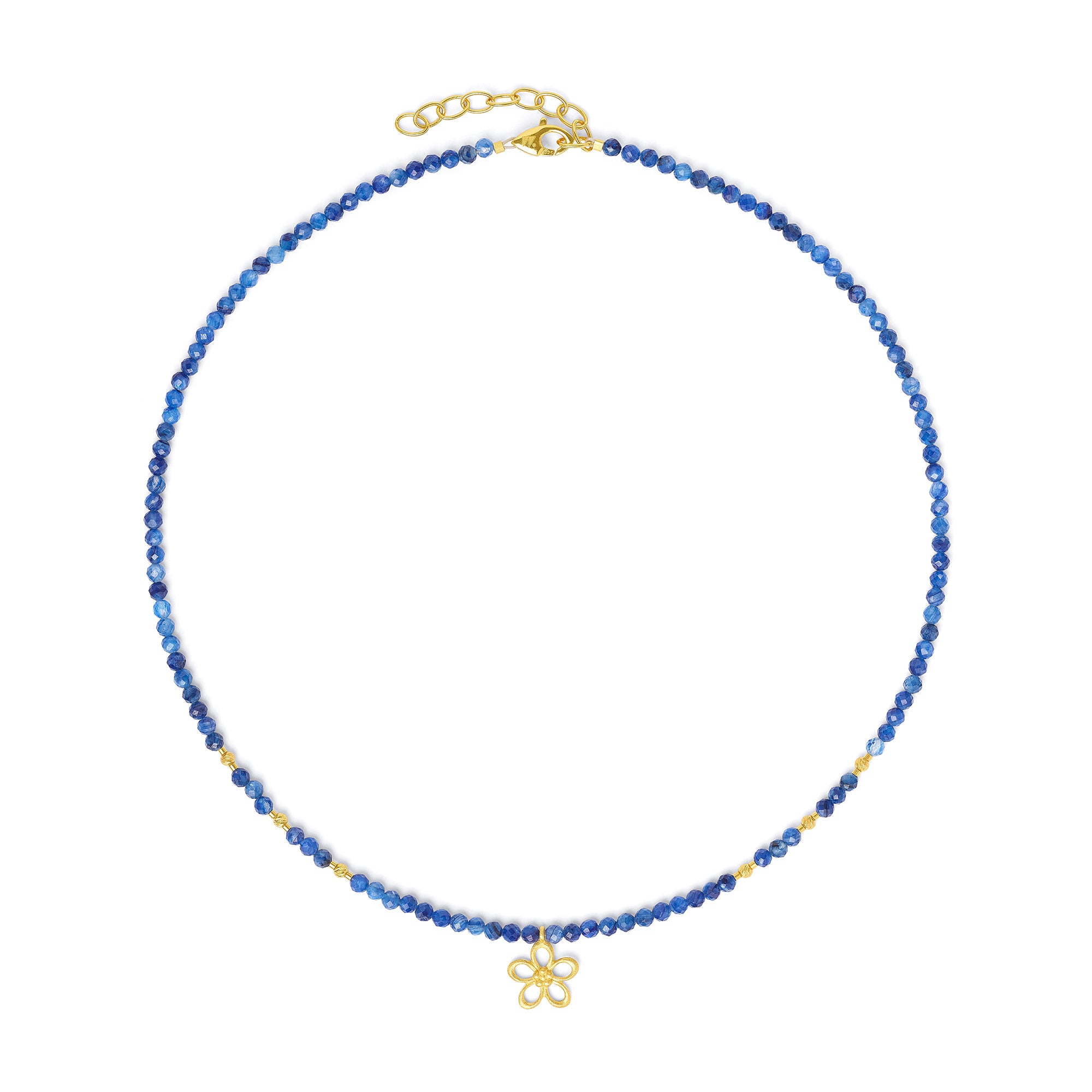 BERND WOLF - Halskette Ceronia in Silber vergoldet mit Kyanit - Juwelier Donkel