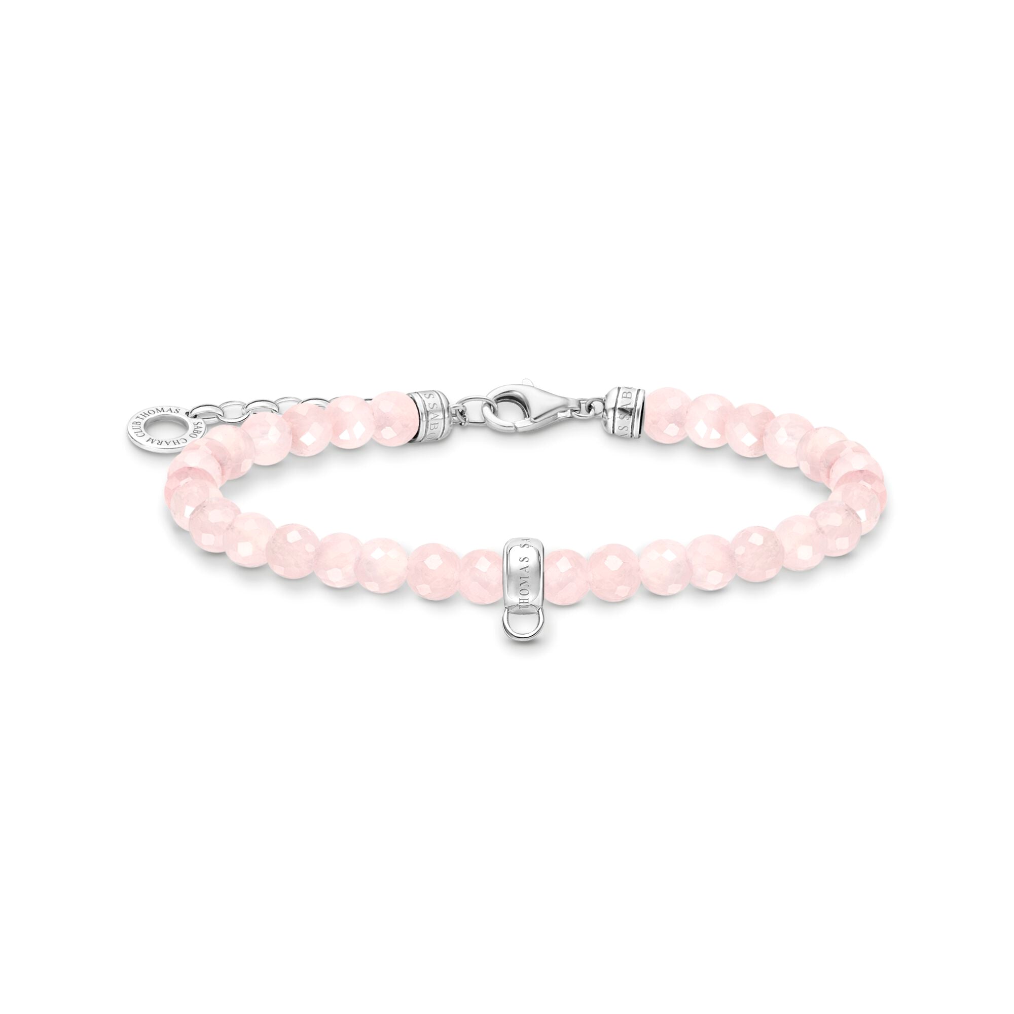 THOMAS SABO - Charm-Armband mit Rosenquarz-Beads Silber - Juwelier Donkel
