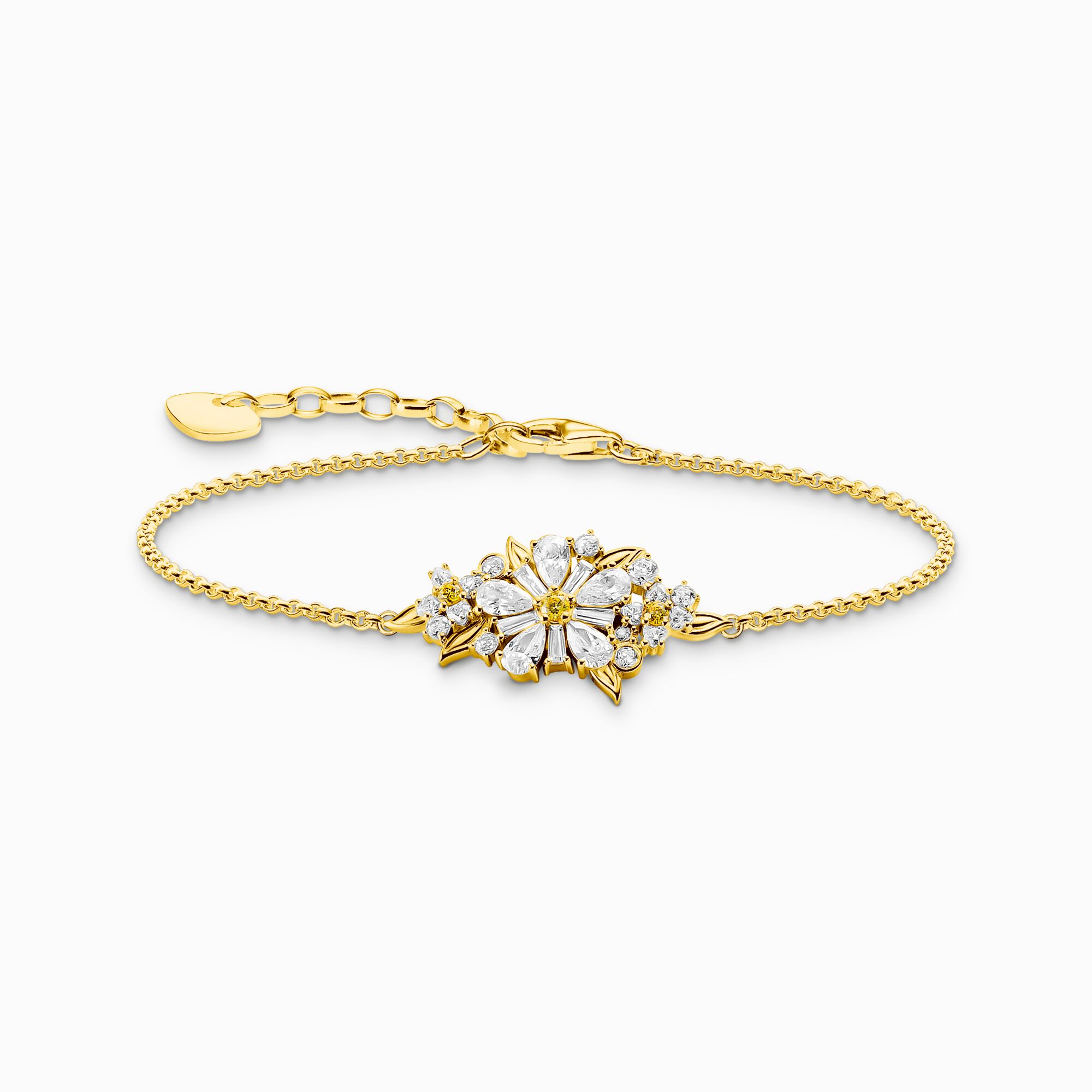 THOMAS SABO - Armband Blume Lovely Daisy mit Steinen vergoldet - Juwelier Donkel