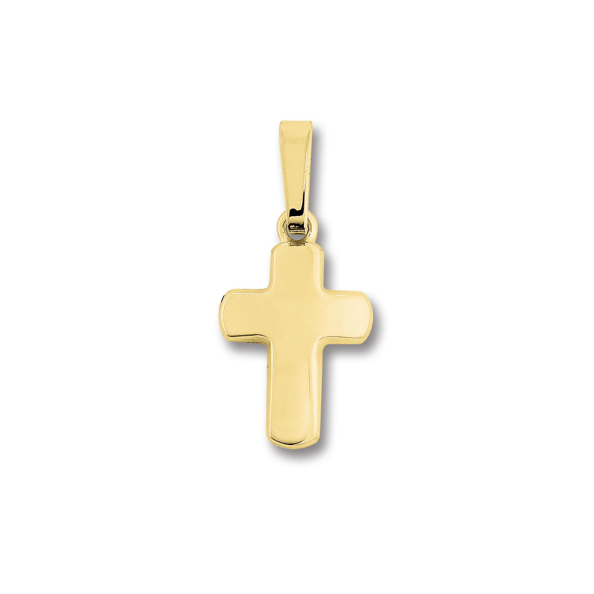Anhänger Kreuz 333 Gelbgold 18mm