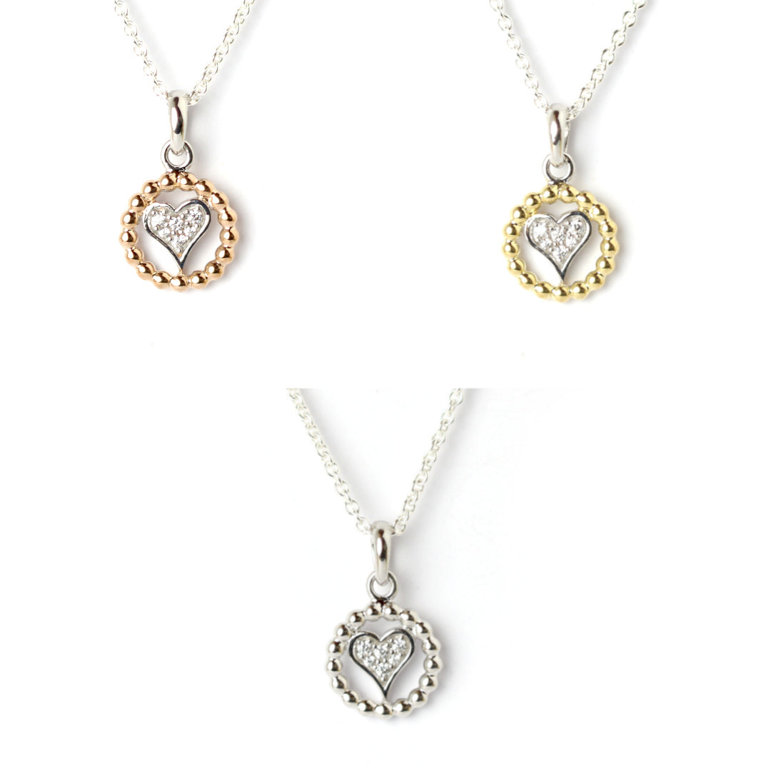 WILHELM MÜLLER - Anhänger in Silber, gelb, rose-vergoldet mit Zirkonia - Juwelier Donkel