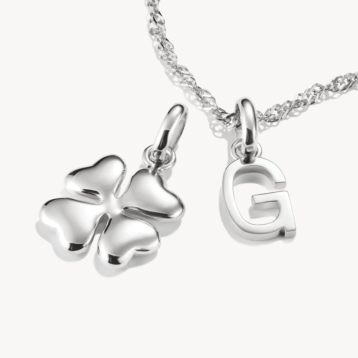 THOMAS SABO - Charm-Anhänger Glücksklee in 3D Connect