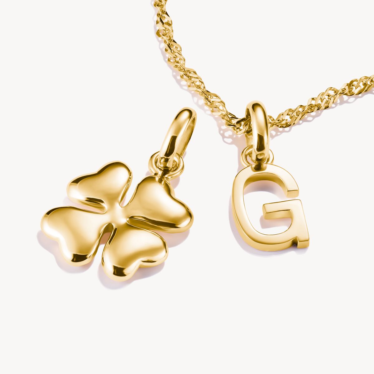 THOMAS SABO - Charm-Anhänger Glücksklee in 3D Connect