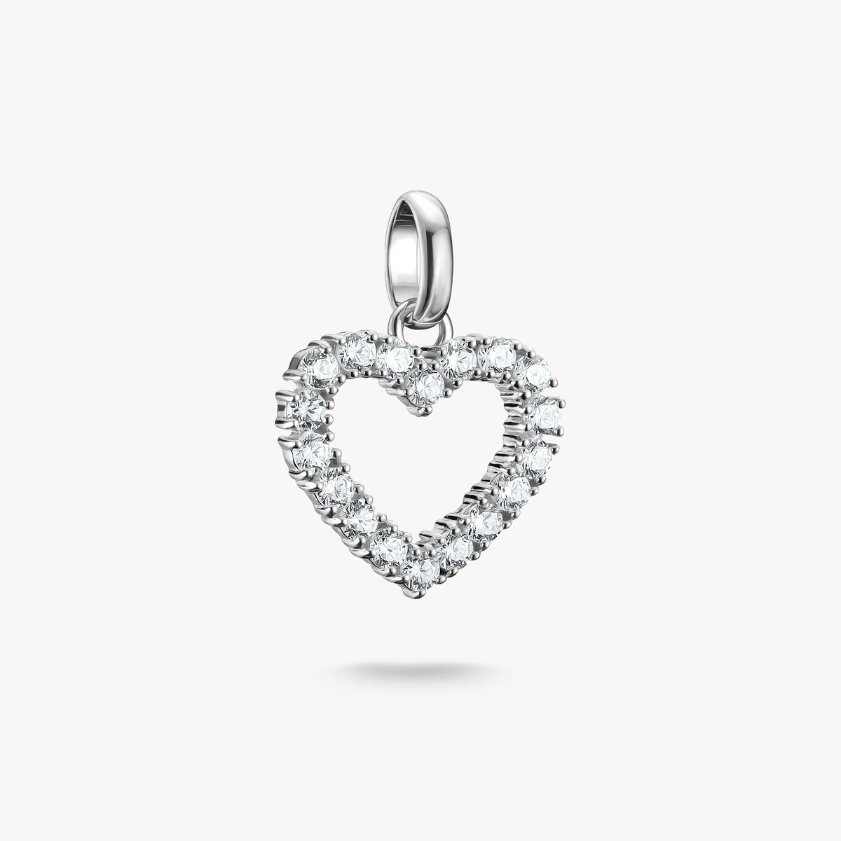 THOMAS SABO - Charm-Anhänger Herz mit Steinen Connect CC1237
