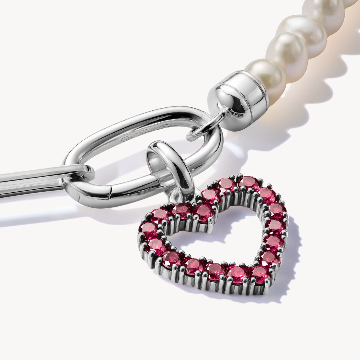 THOMAS SABO - Charm-Anhänger Herz mit Steinen Connect CC1237