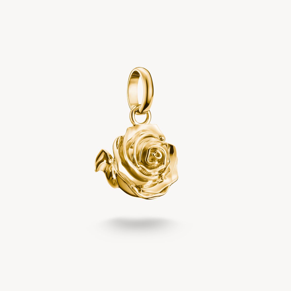 THOMAS SABO - Charm-Anhänger Rosenblüte Connect vergoldet