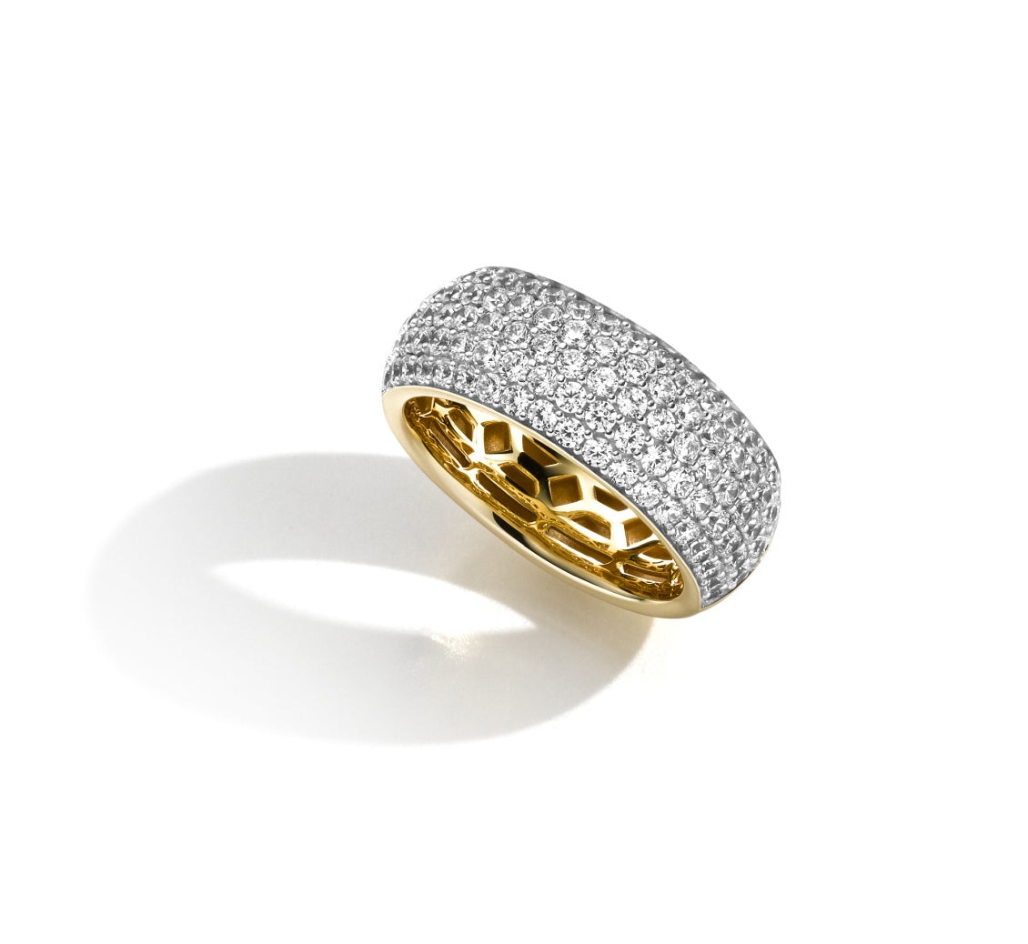 WILHELM MÜLLER - Ring in Silber vergoldet mit Zirkonia - Juwelier Donkel