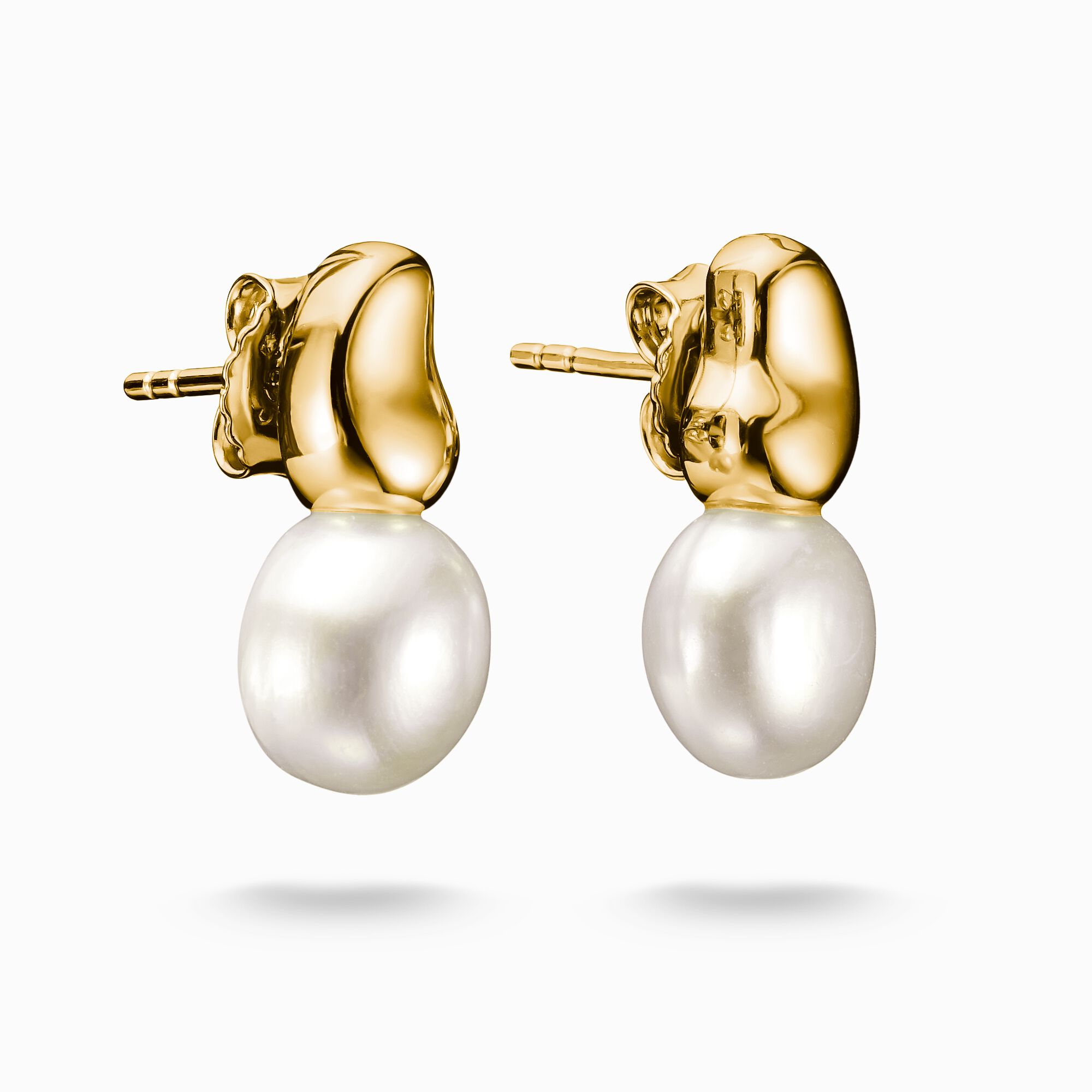 THOMAS SABO - Ohrstecker mit Perlen Natural Beauty vergoldet - Juwelier Donkel