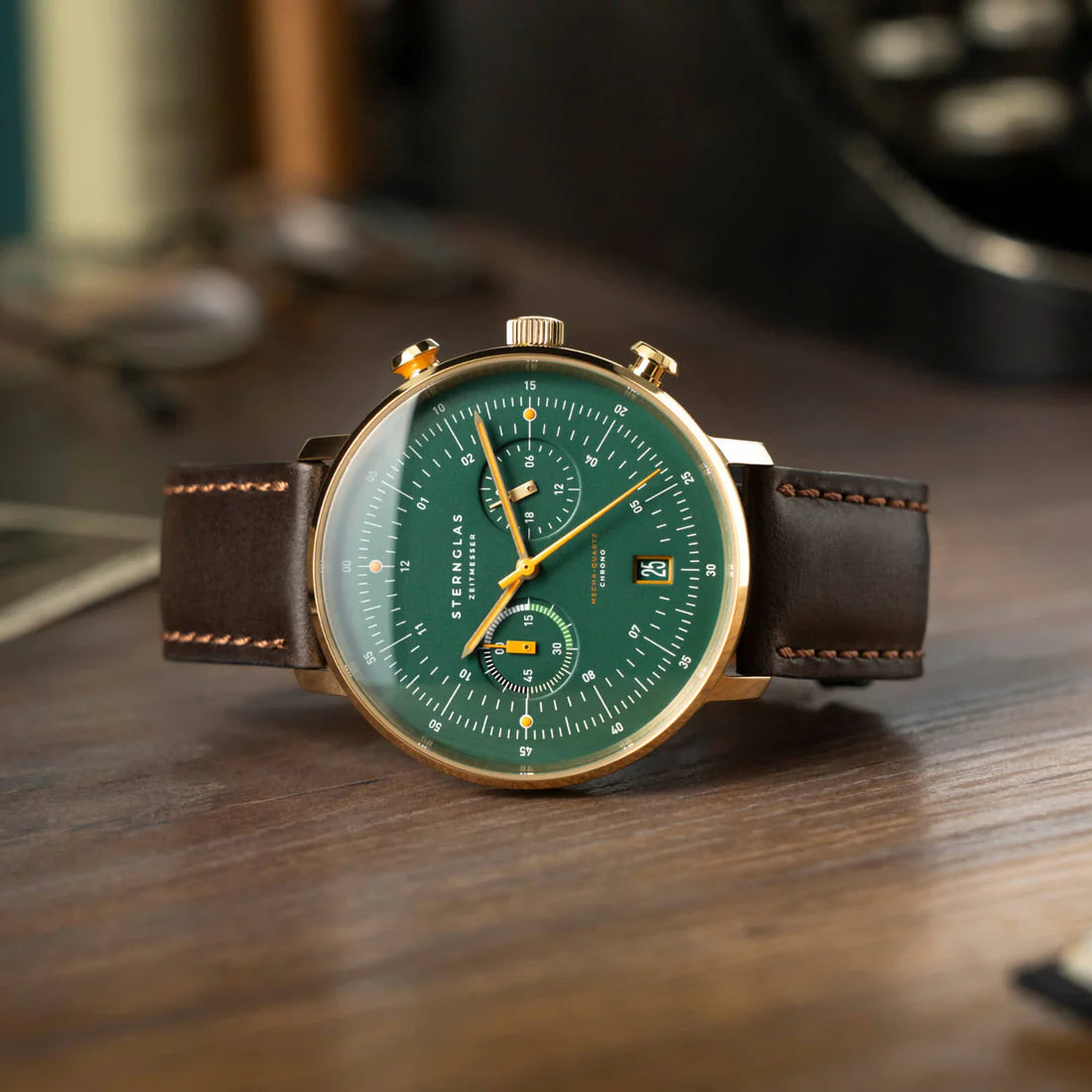 STERNGLAS - Hamburg Chrono Vintage dunkelgrün - Juwelier Donkel