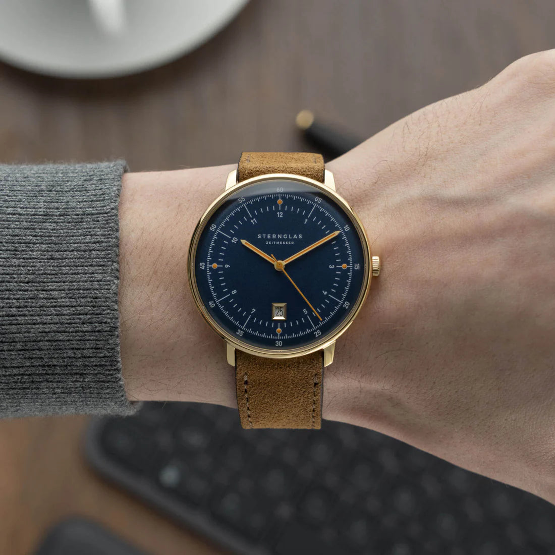 STERNGLAS - Hamburg dunkelblau gold - Juwelier Donkel