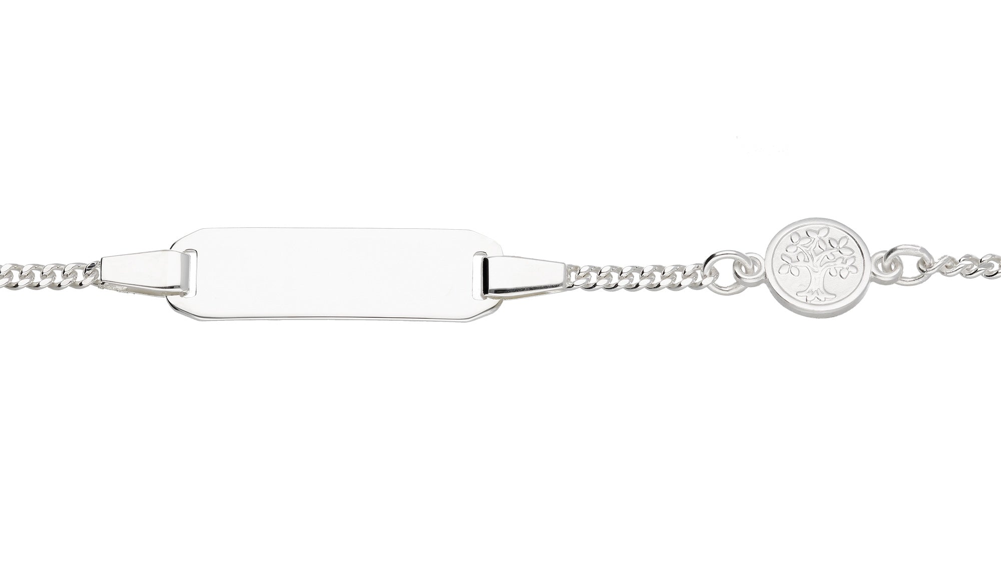 ID-Armband Lebensbaum Silber