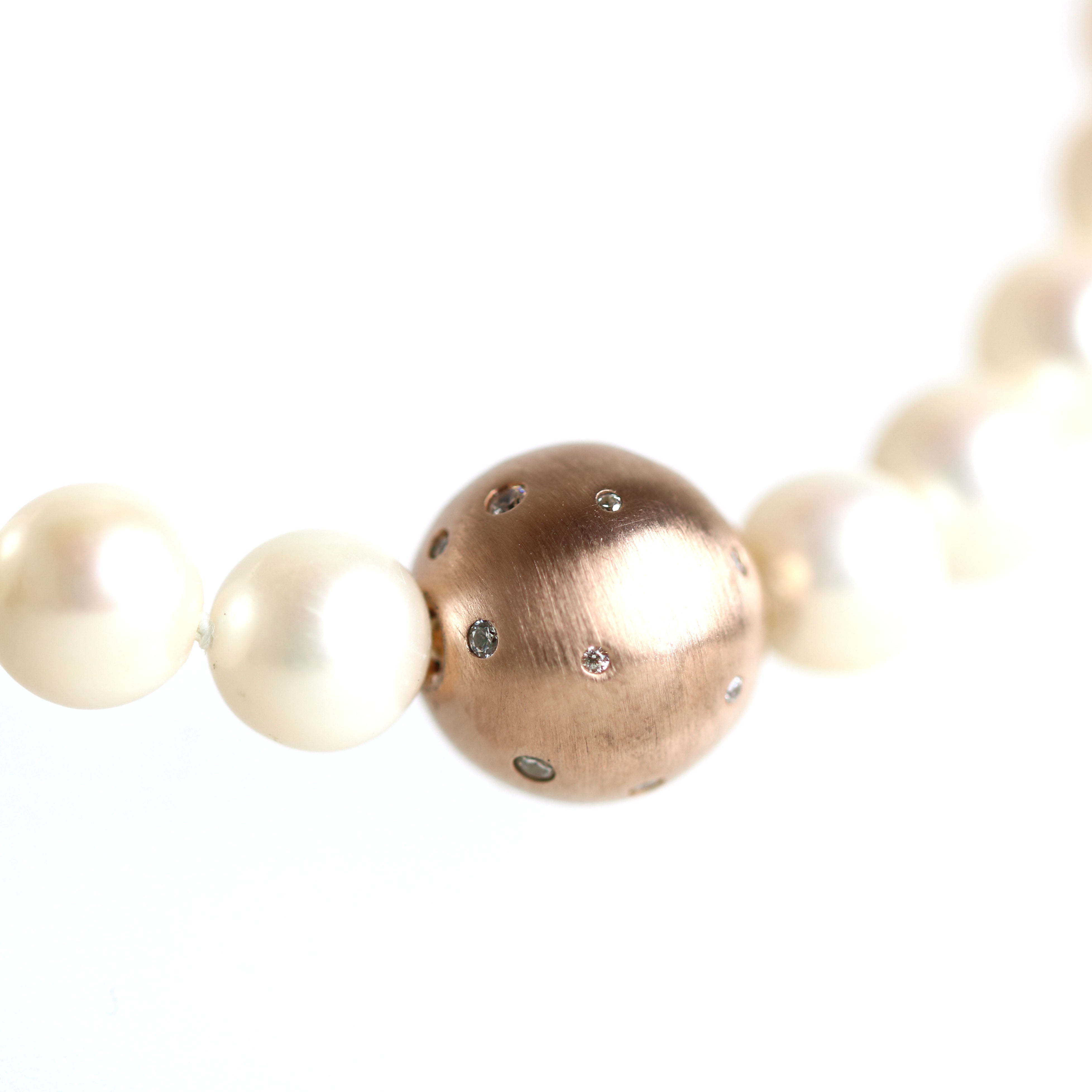 WILHELM MÜLLER - Perlenkette Süßwasserperle mit Magnetschließe in rose - Juwelier Donkel