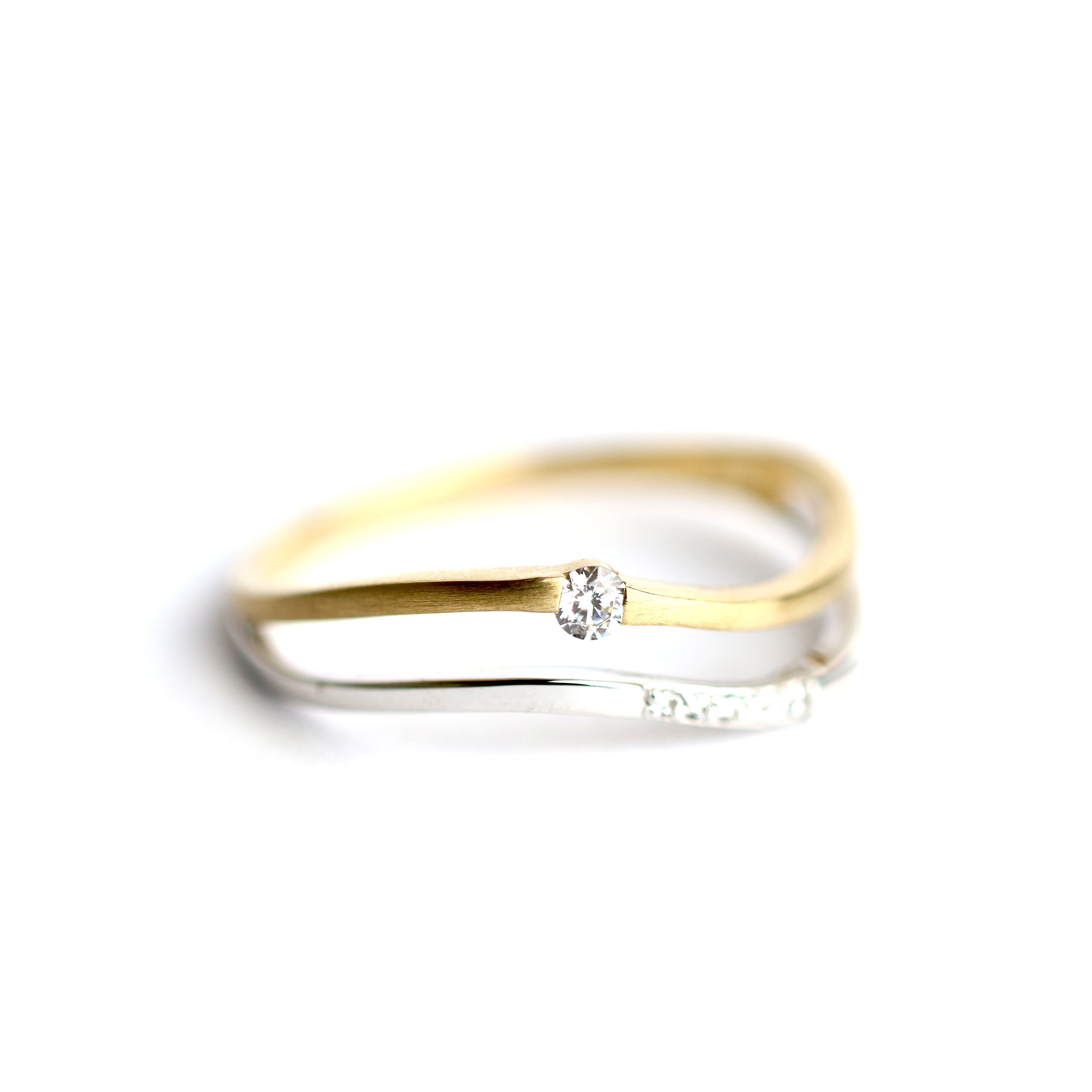 WILHELM MÜLLER - Ring in bicolor mit Zirkonia - Juwelier Donkel