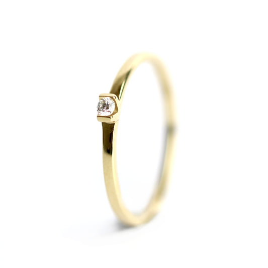 WILHELM MÜLLER -  Ring in Weißgold mit Brillant 0,04 ct