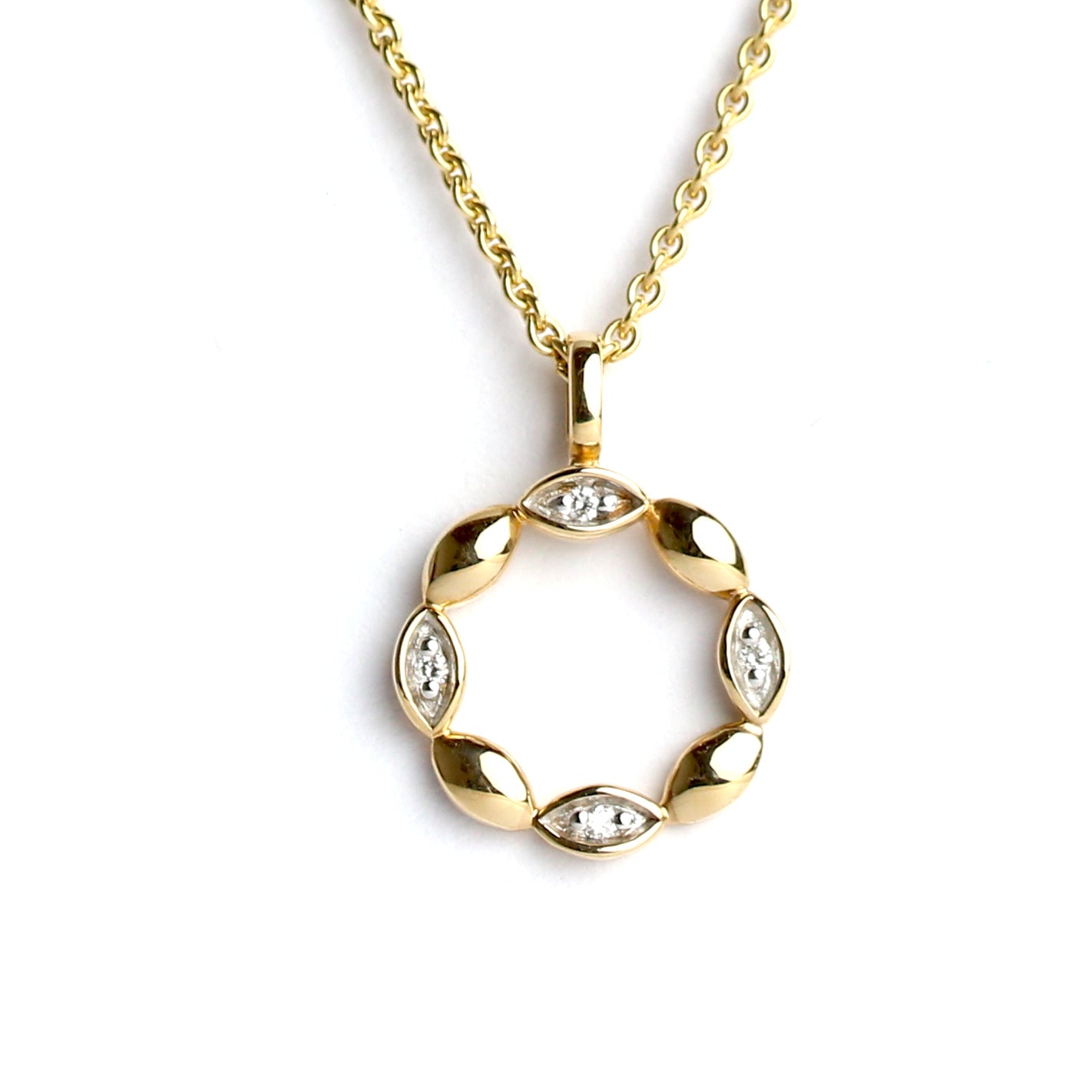 ELAINE FIRENZE - Anhänger run in Gold mit Brillanten - Juwelier Donkel