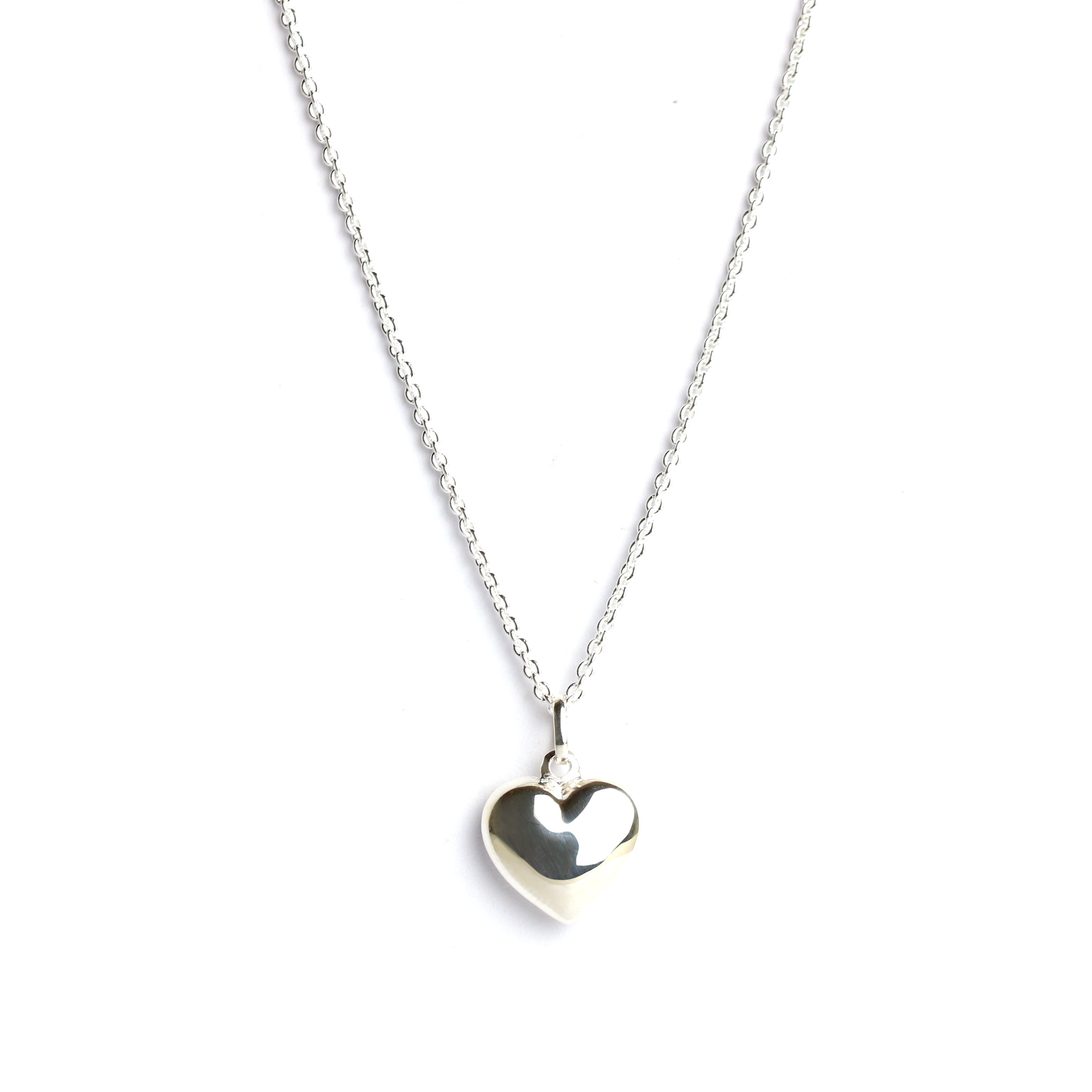 Anhänger Herz in Silber poliert - Juwelier Donkel