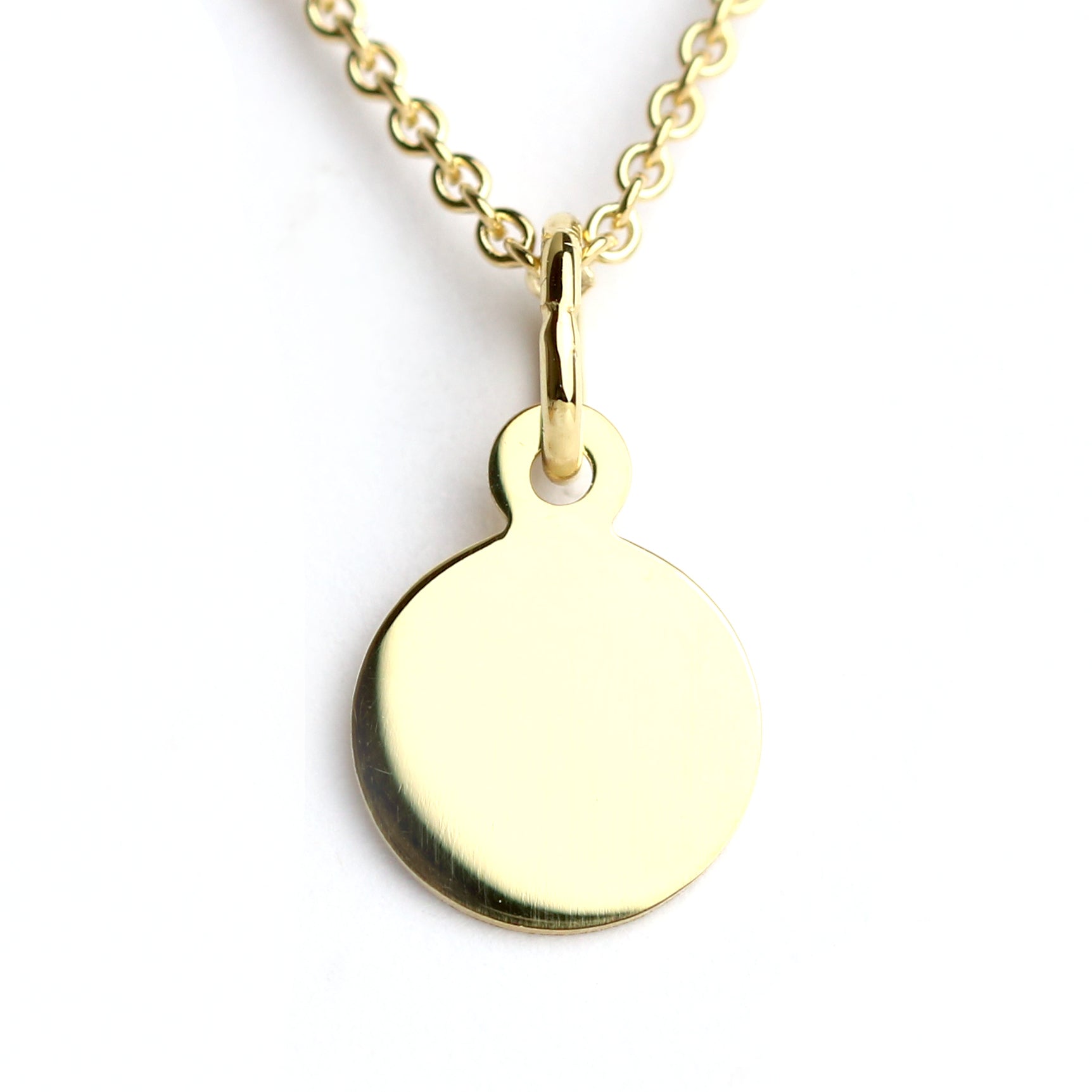 Anhänger in Gold Gravurplatte - Juwelier Donkel