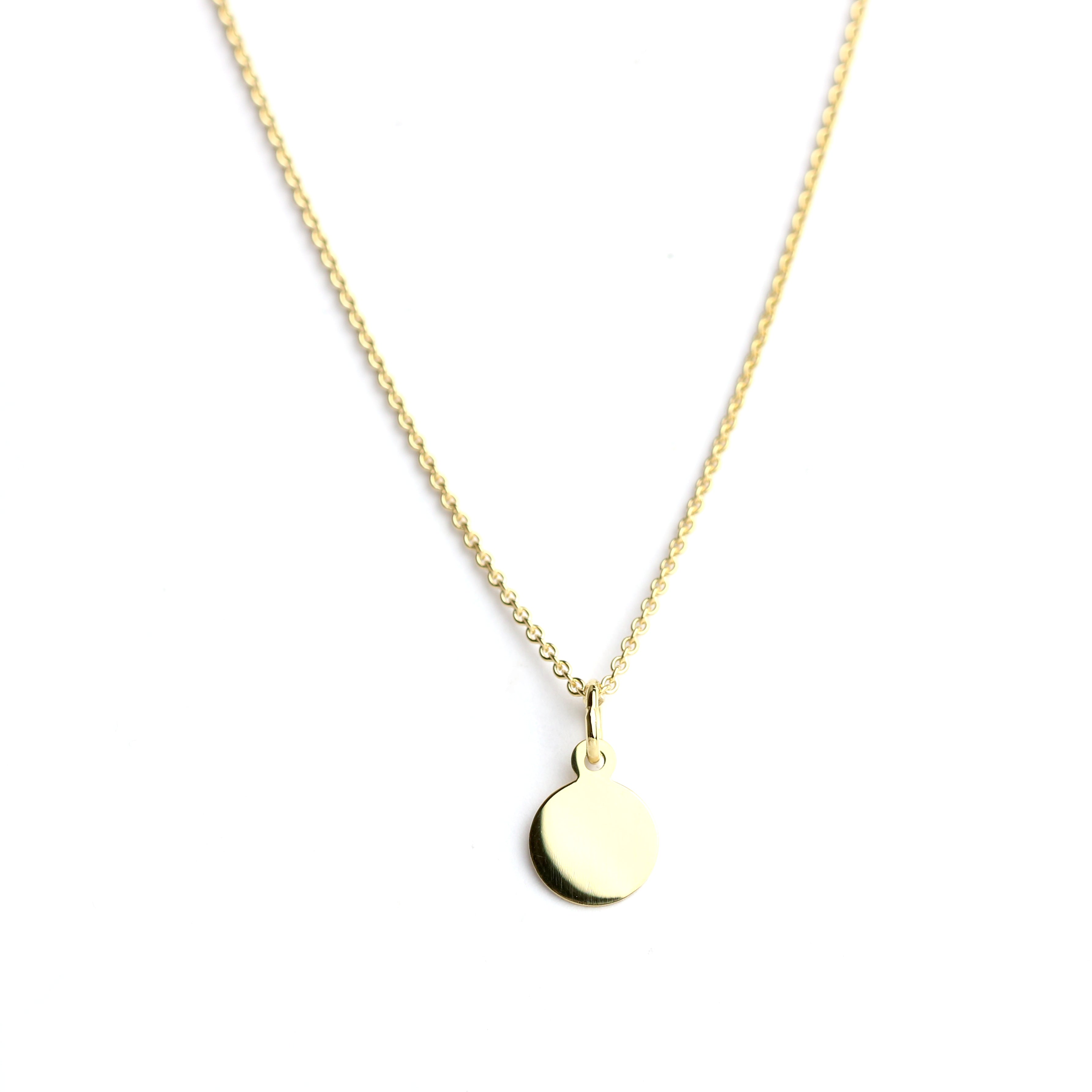 Anhänger in Gold Gravurplatte - Juwelier Donkel