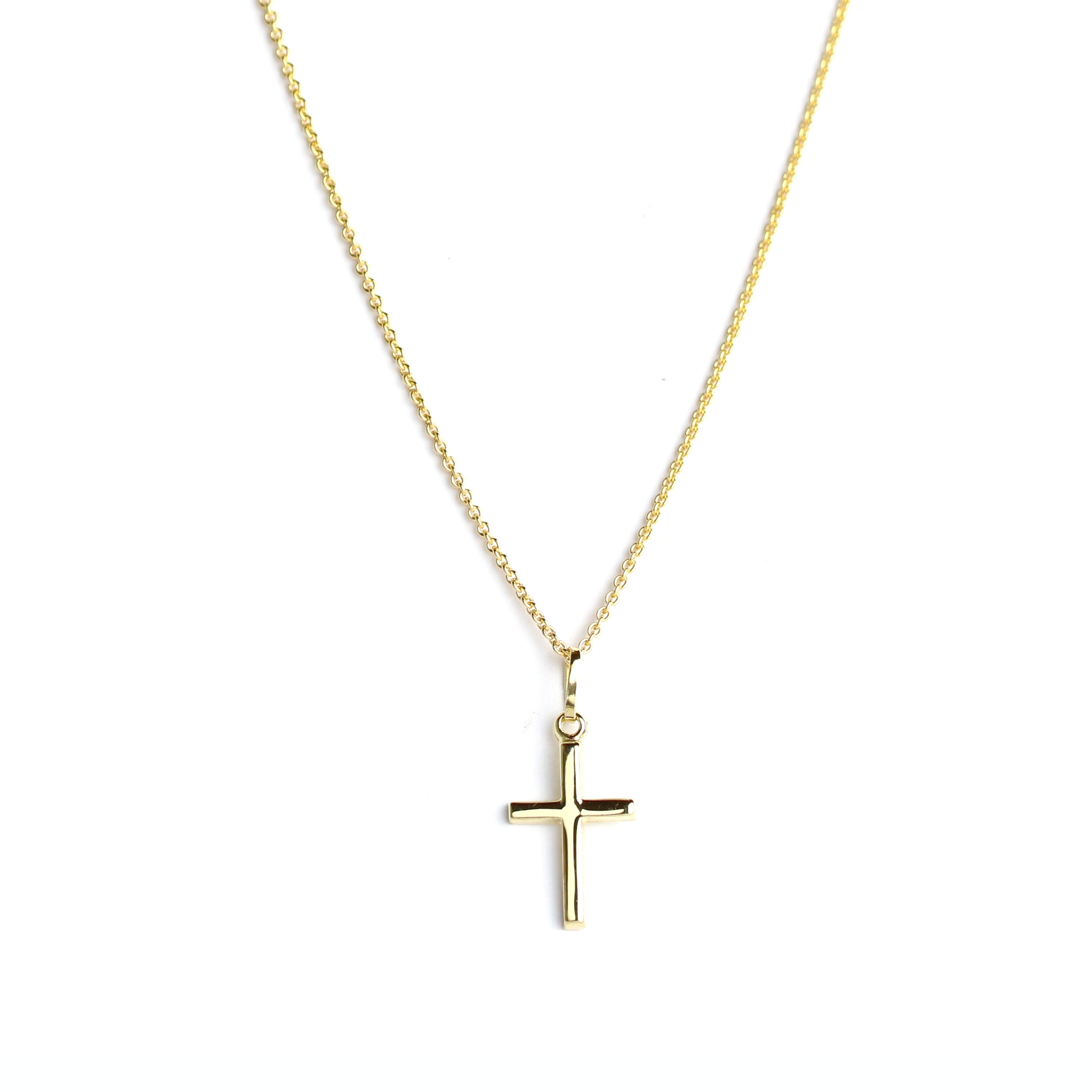 Kreuz Anhänger in Gold