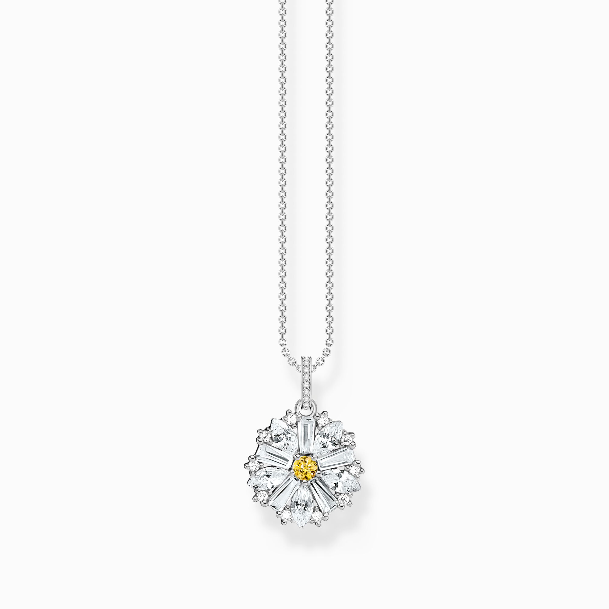 THOMAS SABO - Kette mit Anhänger Blume Lovely Daisy Silber - Juwelier Donkel