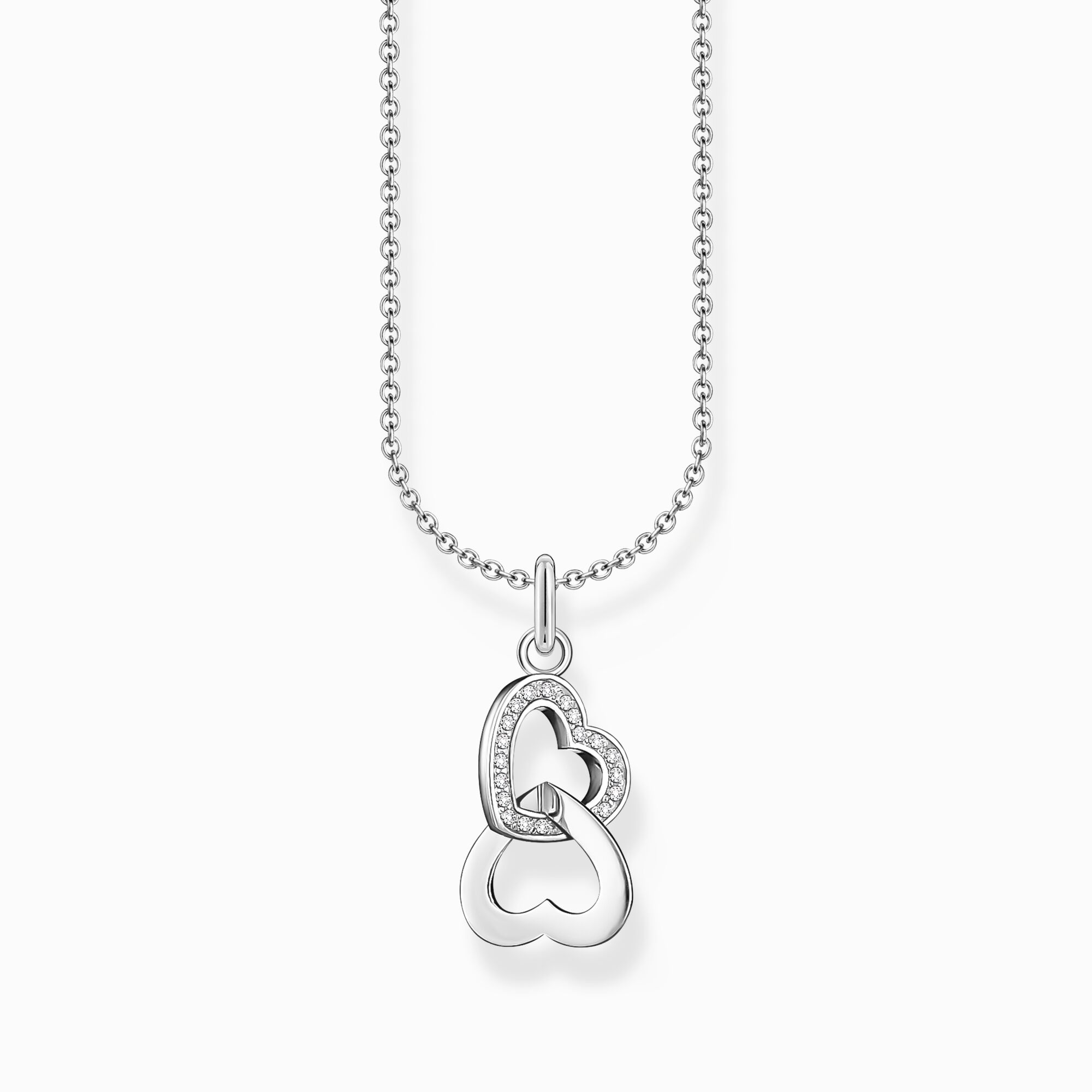 THOMAS SABO - Kette mit Anhänger verschlungene Herzen Silber