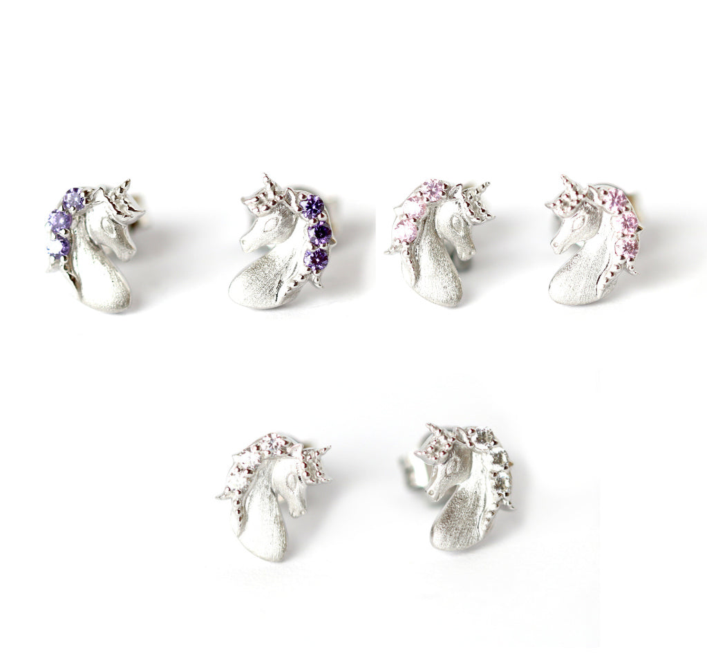 WILHELM MÜLLER - Kinderohrstecker in Silber mit Einhörnern - Juwelier Donkel