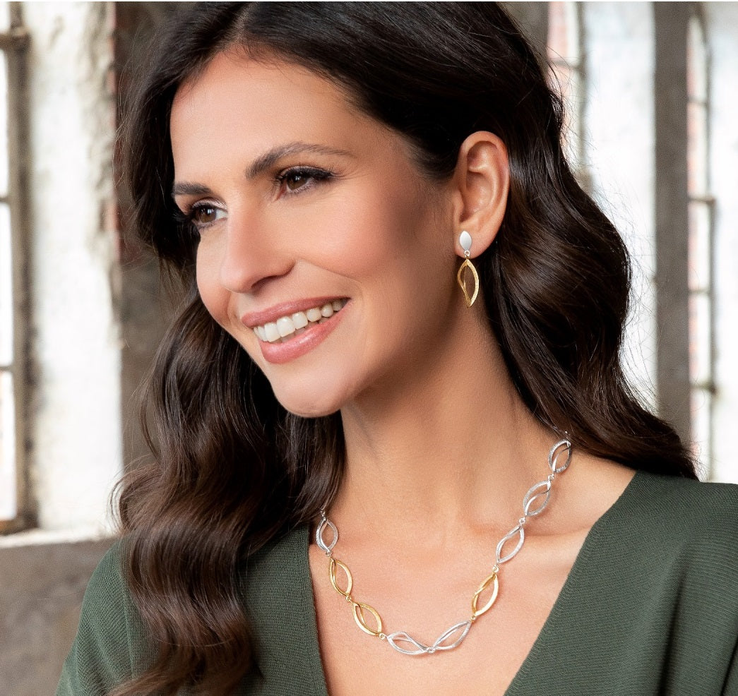 BASTIAN INVERUN - Halskette Curvy Wonder in Silber teilweise vergoldet - Juwelier Donkel