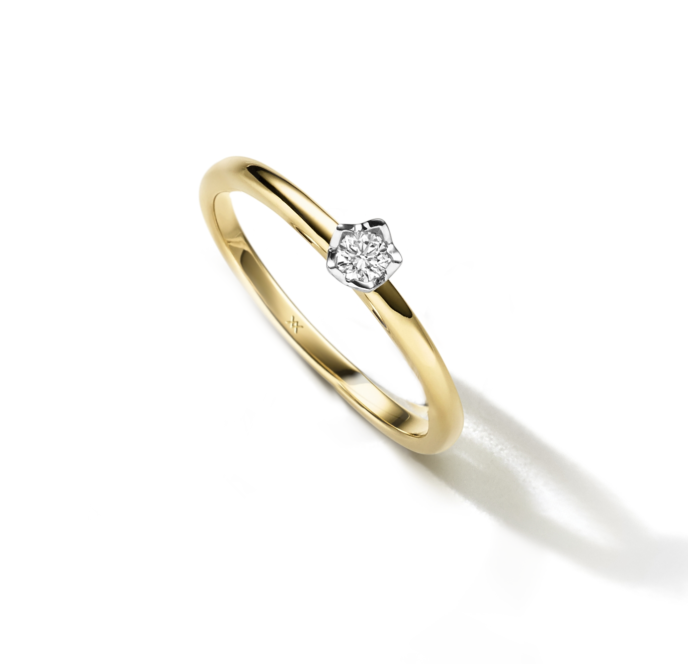 WILHELM MÜLLER - Ring in Bicolor Gold mit Brillant - Juwelier Donkel