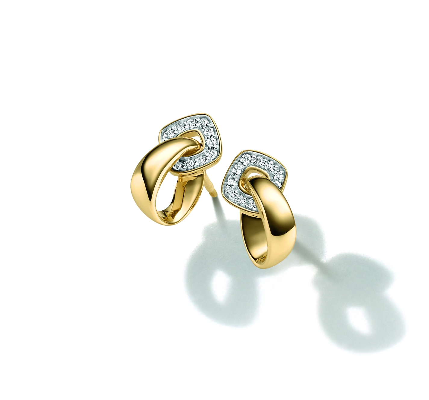 WILHELM MÜLLER - Ohrsteckerin Gold mit Brillanten - Juwelier Donkel