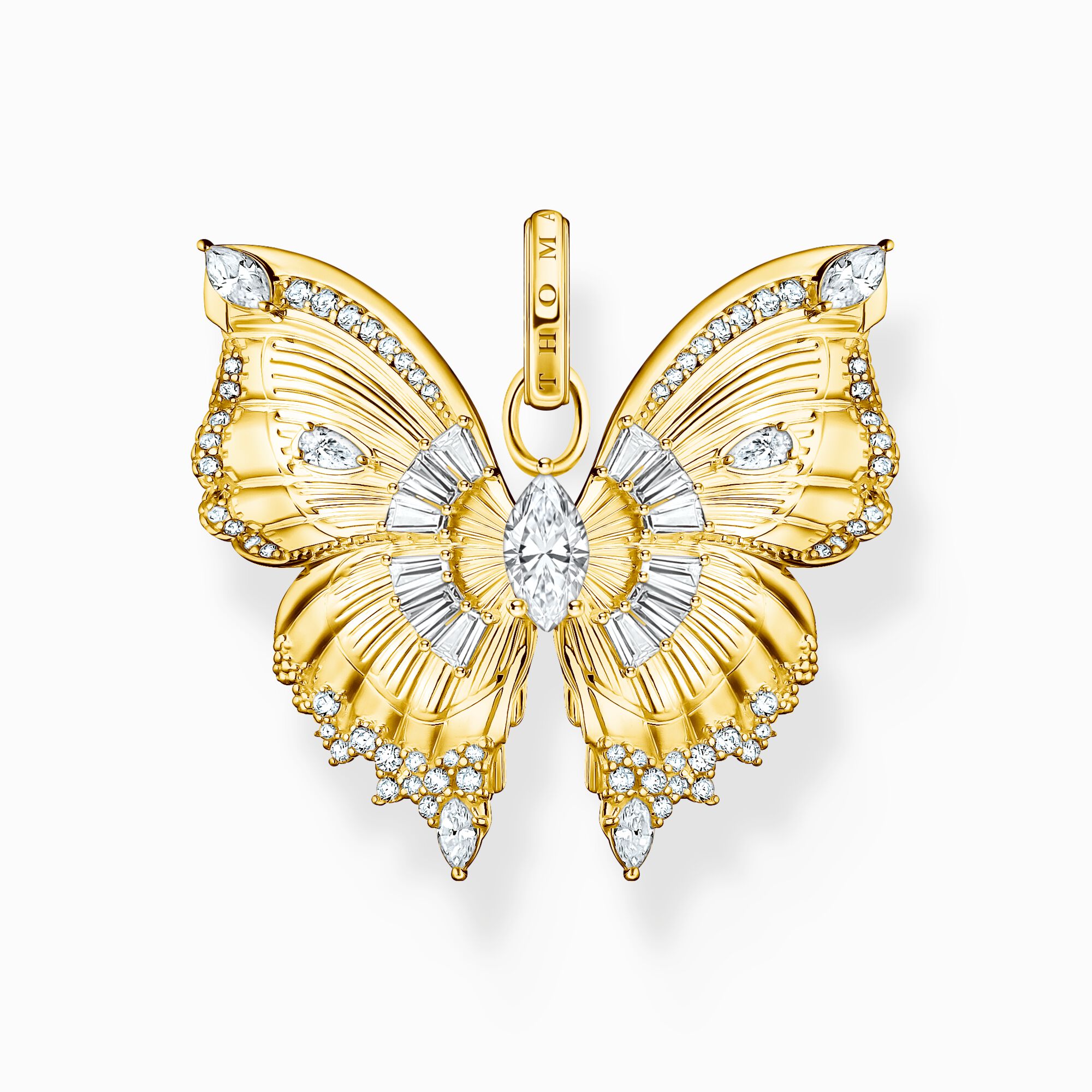 THOMAS SABO - Anhänger Schmetterling Butterfly Paradise mit Steinen vergoldet - Juwelier Donkel