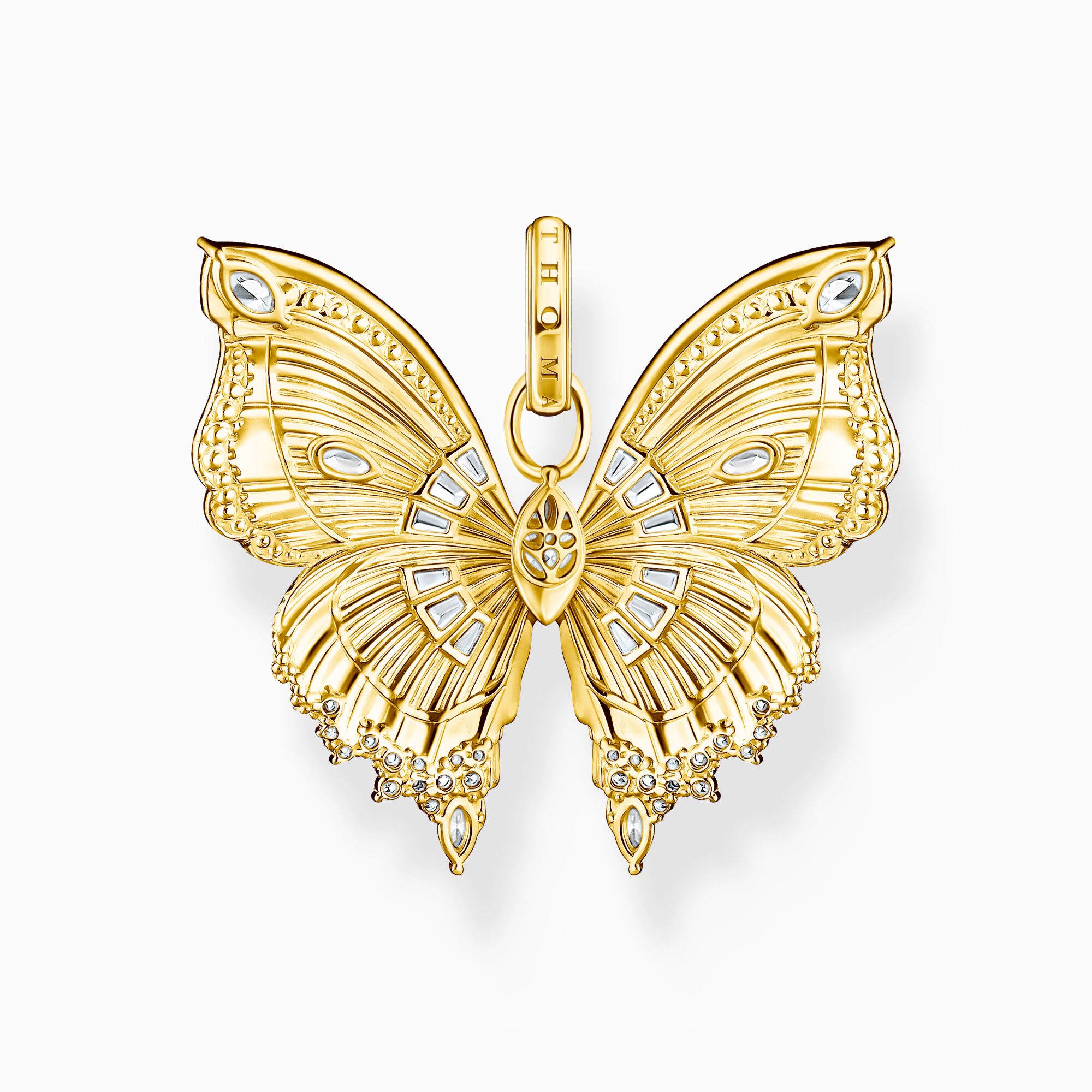 THOMAS SABO - Anhänger Schmetterling Butterfly Paradise mit Steinen vergoldet - Juwelier Donkel