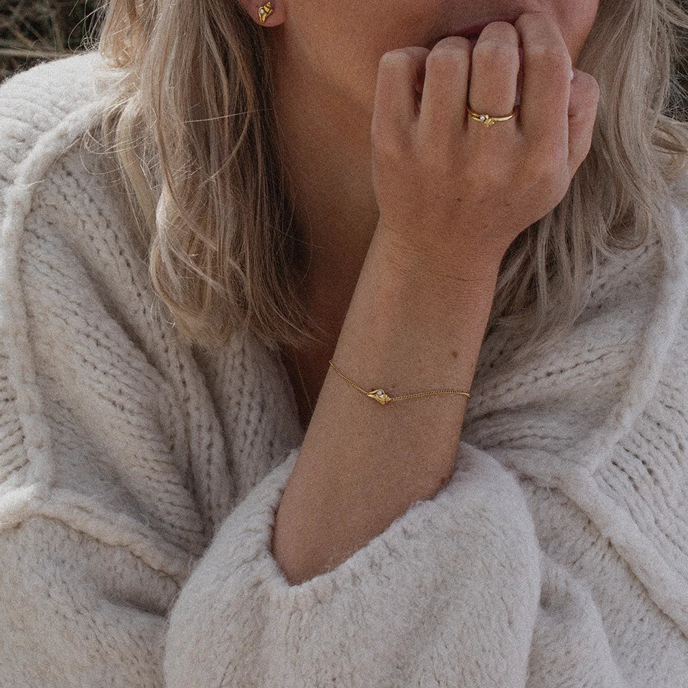 PAUL HEWITT - Sea Shell Ring aus recyceltem Edelstahl vergoldet